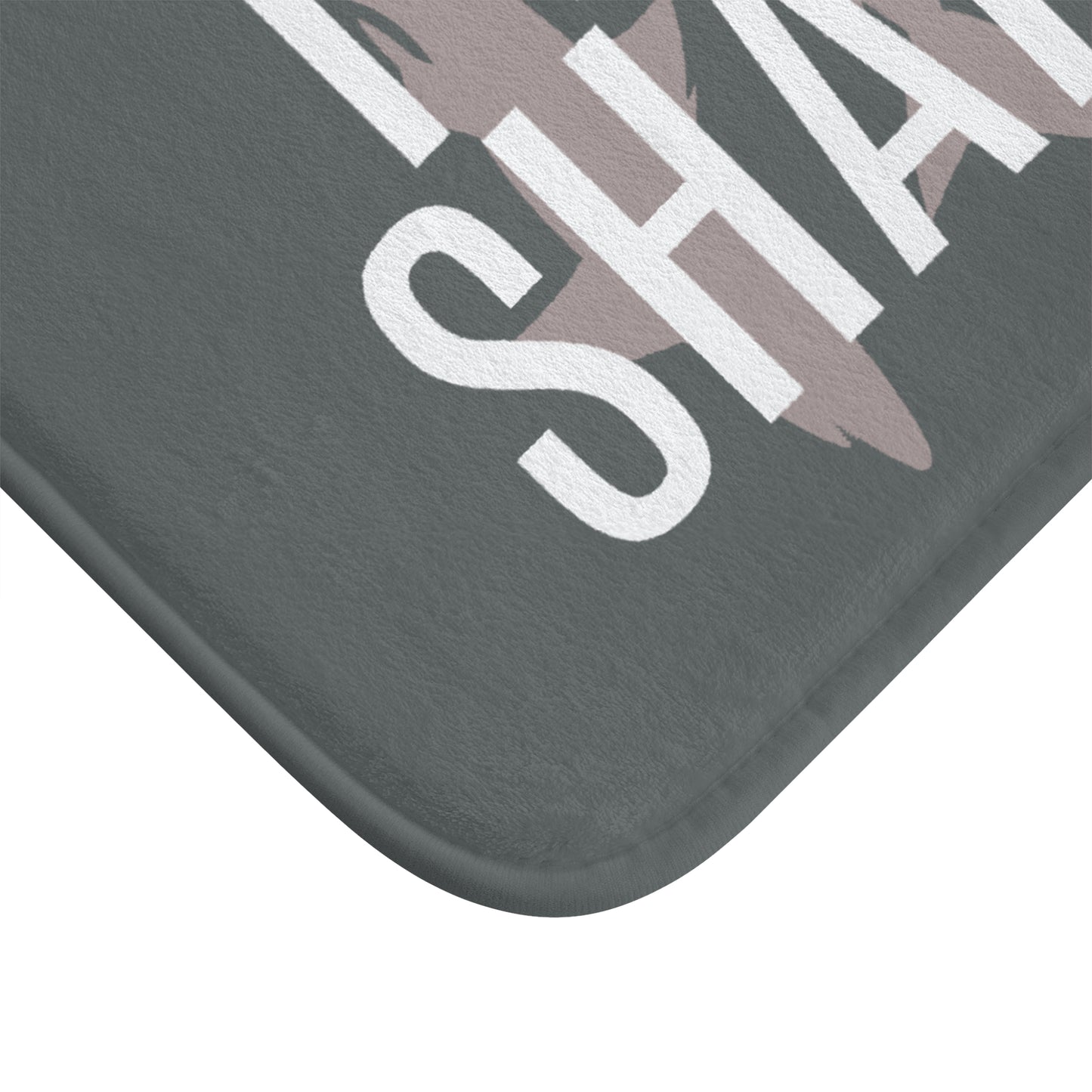 Shark Lover Bath Mat - I Love Sharks Design, Nautical Decor, Gift for Ocean Enthusiasts, Bathroom Accessory, Shark Week Decor