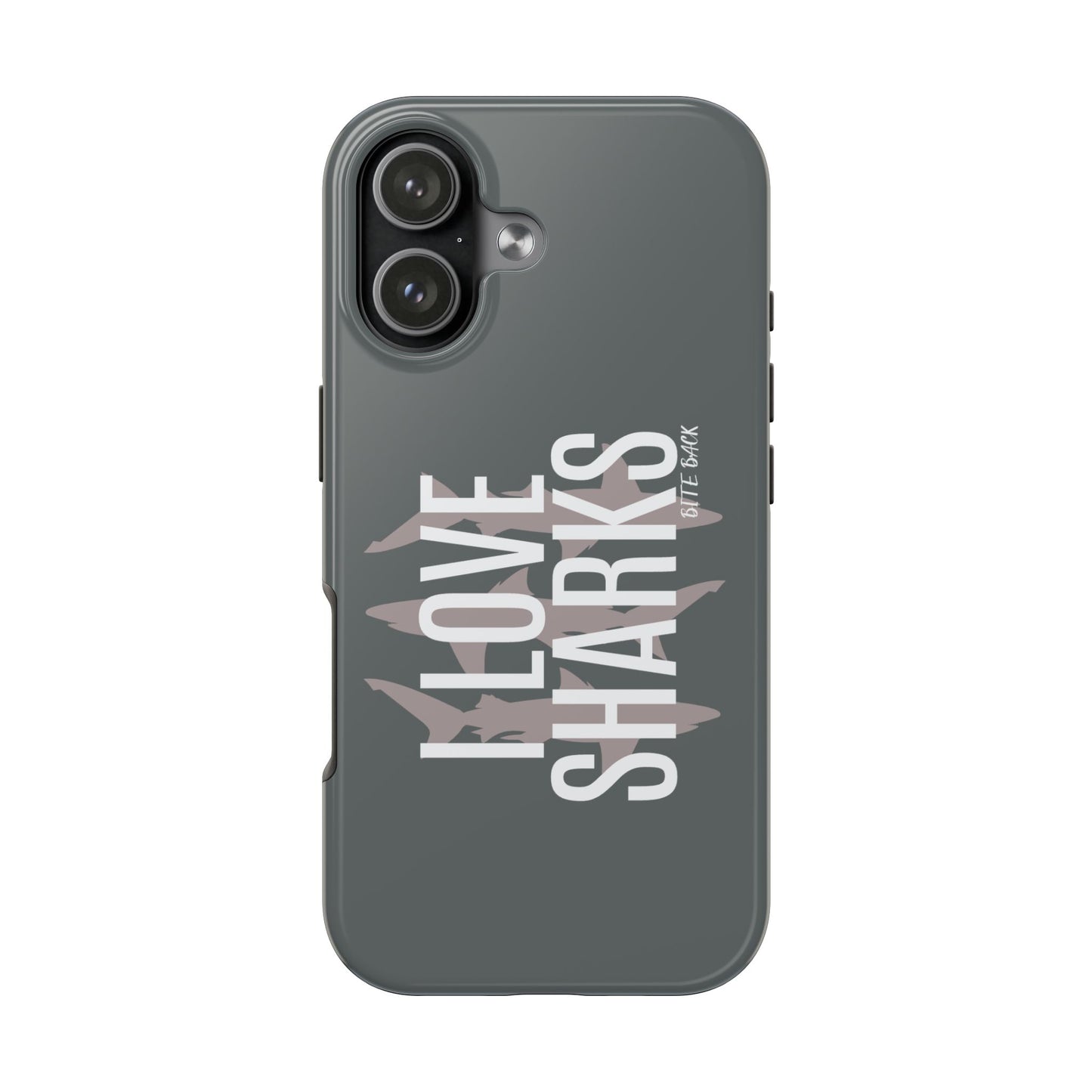 Shark Lover Tough Phone Case, Protective Cover, Gift for Ocean Lovers, Shark Week Celebration, Cute Wildlife Accessory