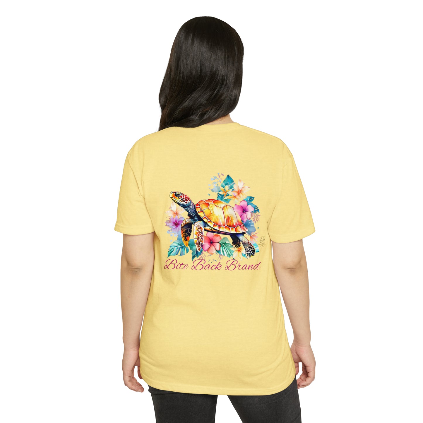 Tropical Bloom Turtle T-shirt