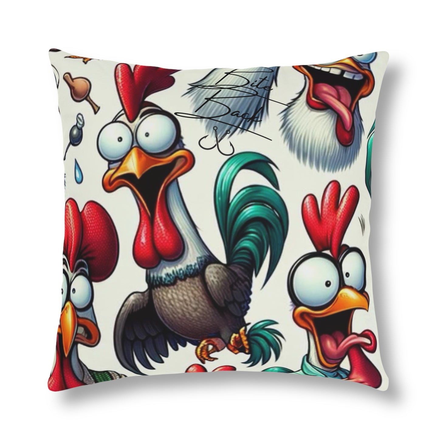 Crazy Roosters Waterproof Pillows