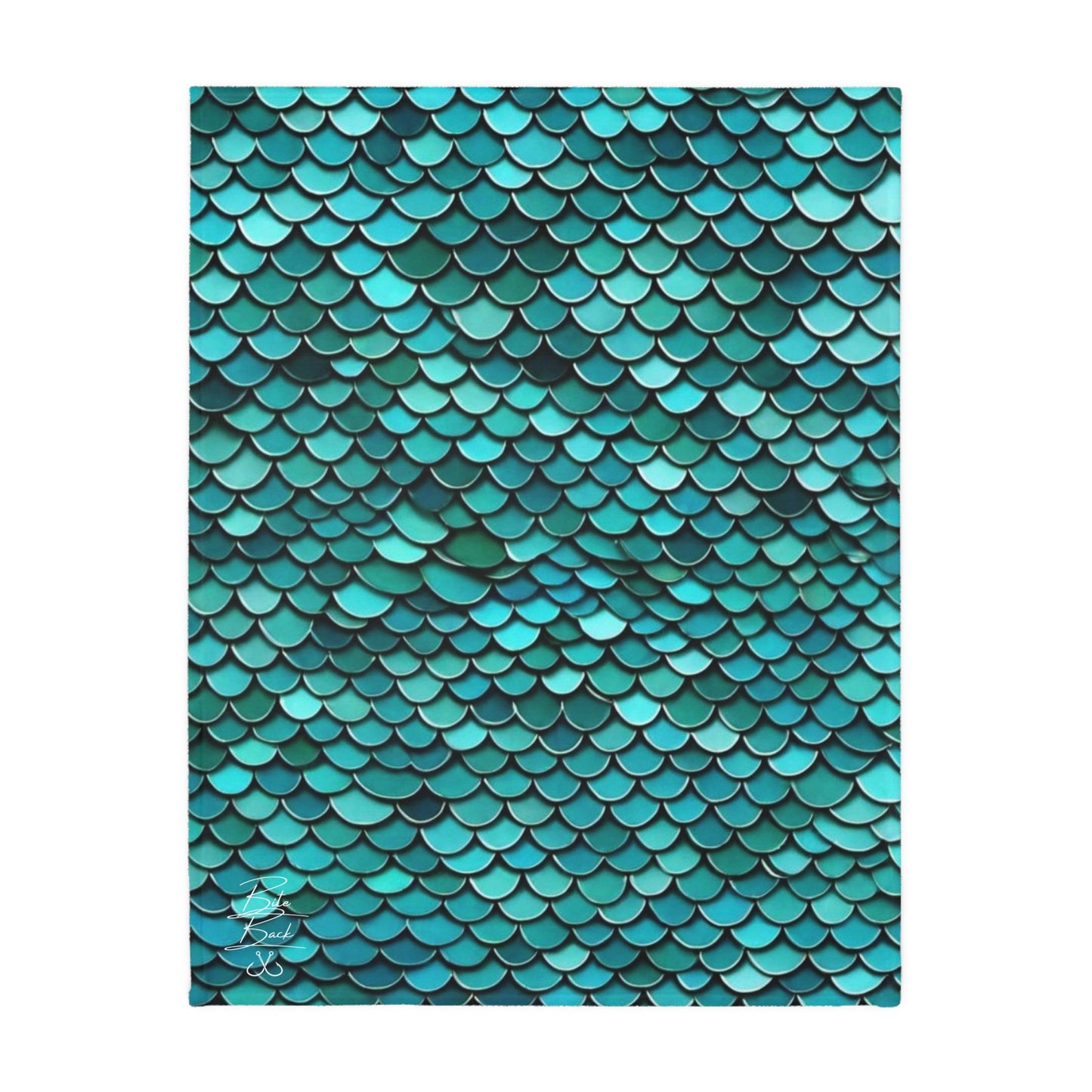 Scales Velveteen Minky Blanket (Two-sided print)