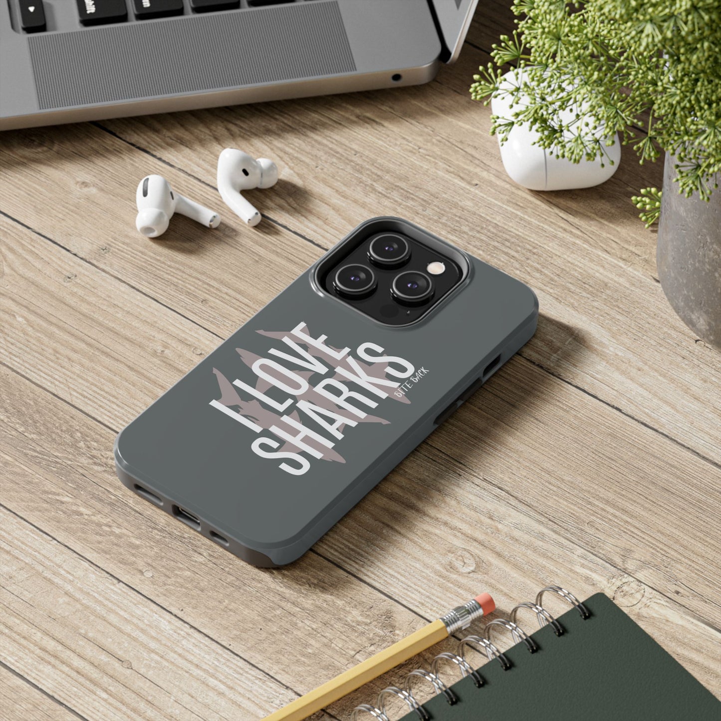 Shark Lover Tough Phone Case, Protective Cover, Gift for Ocean Lovers, Shark Week Celebration, Cute Wildlife Accessory
