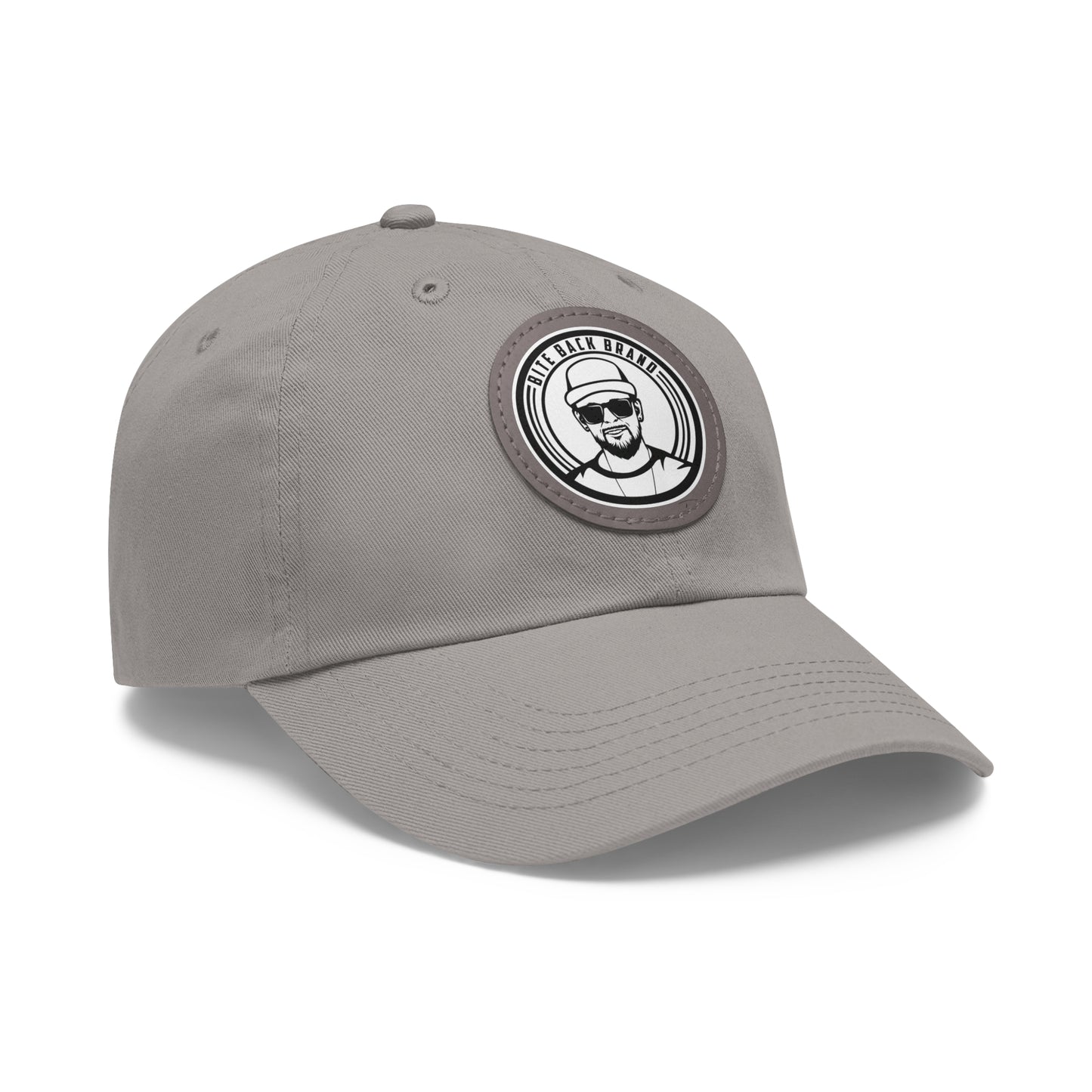 Captain Brandon Hat with Leather Patch (Round)