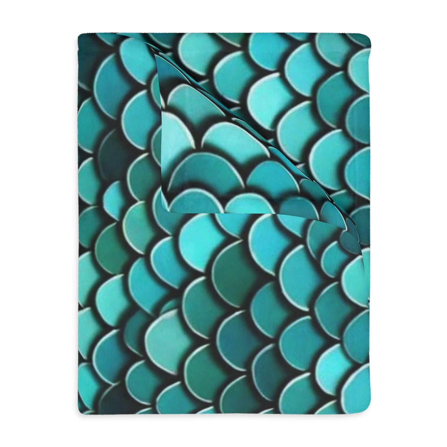 Scales Velveteen Minky Blanket (Two-sided print)
