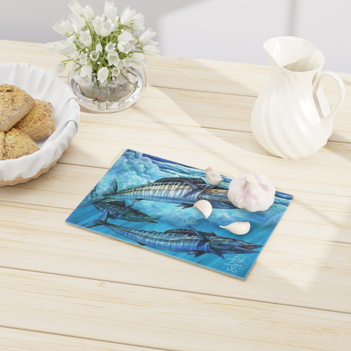 Wahoo Glass Cutting Board