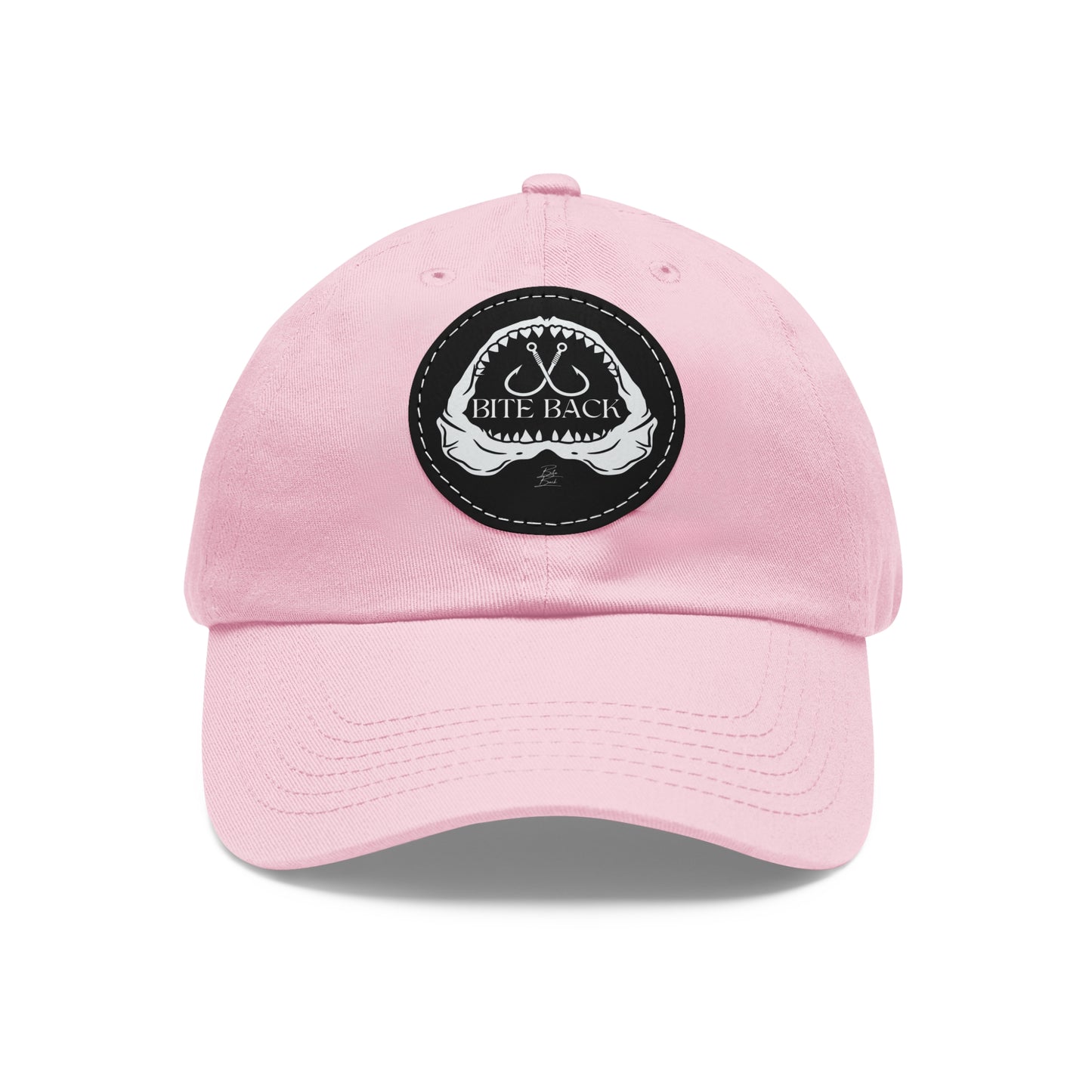 Shark Jaw Hat with Leather Patch (Round)