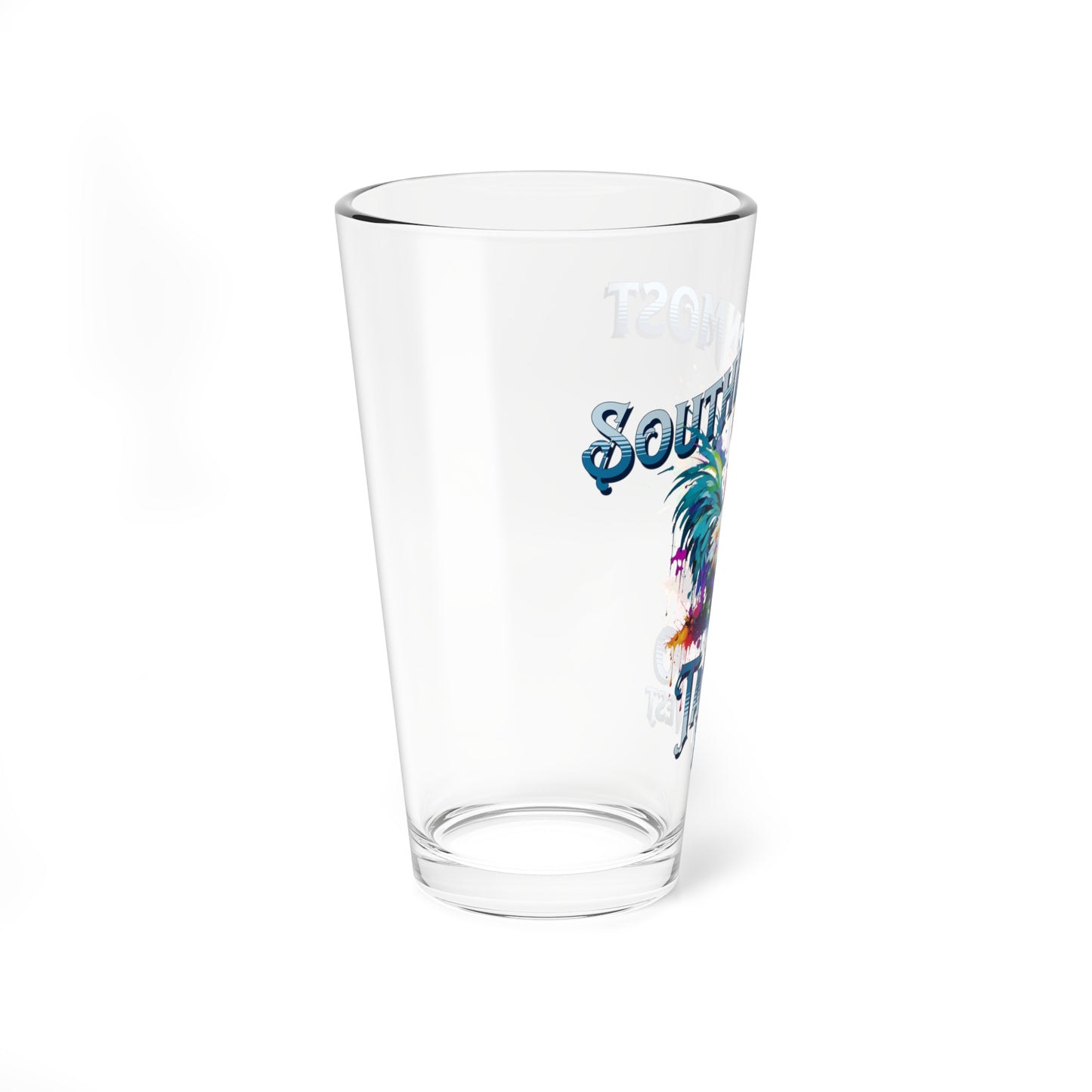 Southernmost Tattoo Souvenir Glass 16oz.