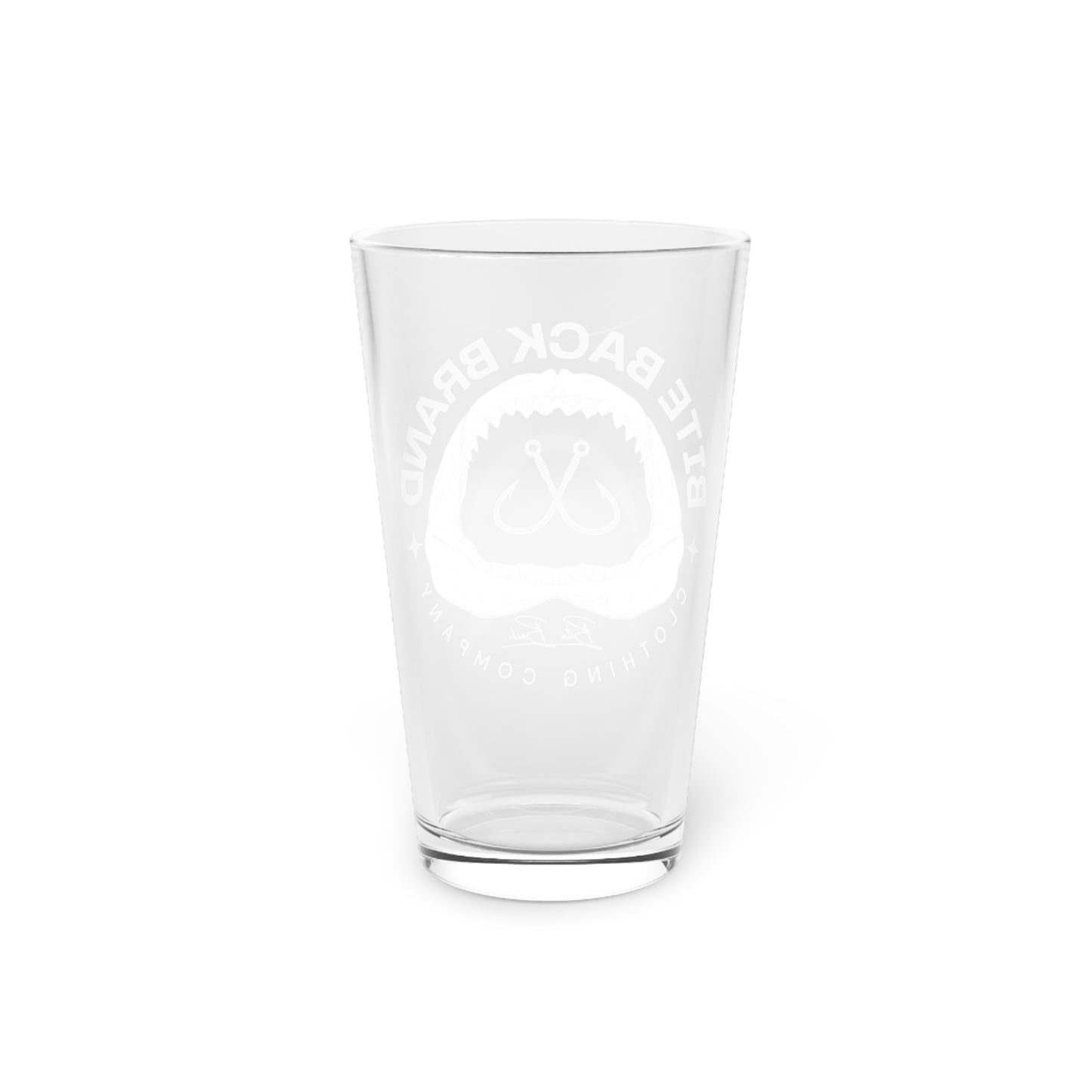 Shark Jaw Pint Glass, 16oz