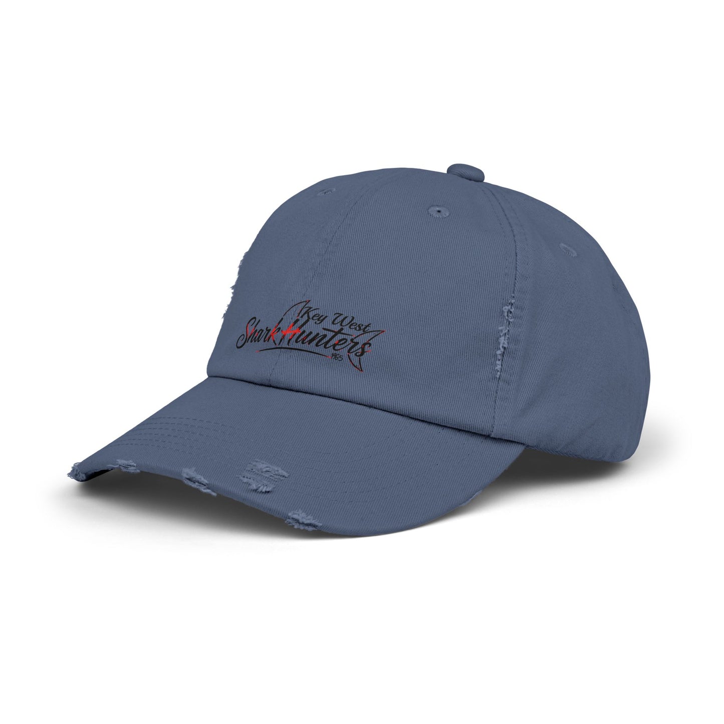 Key West Shark Hunters-Unisex Distressed Cap