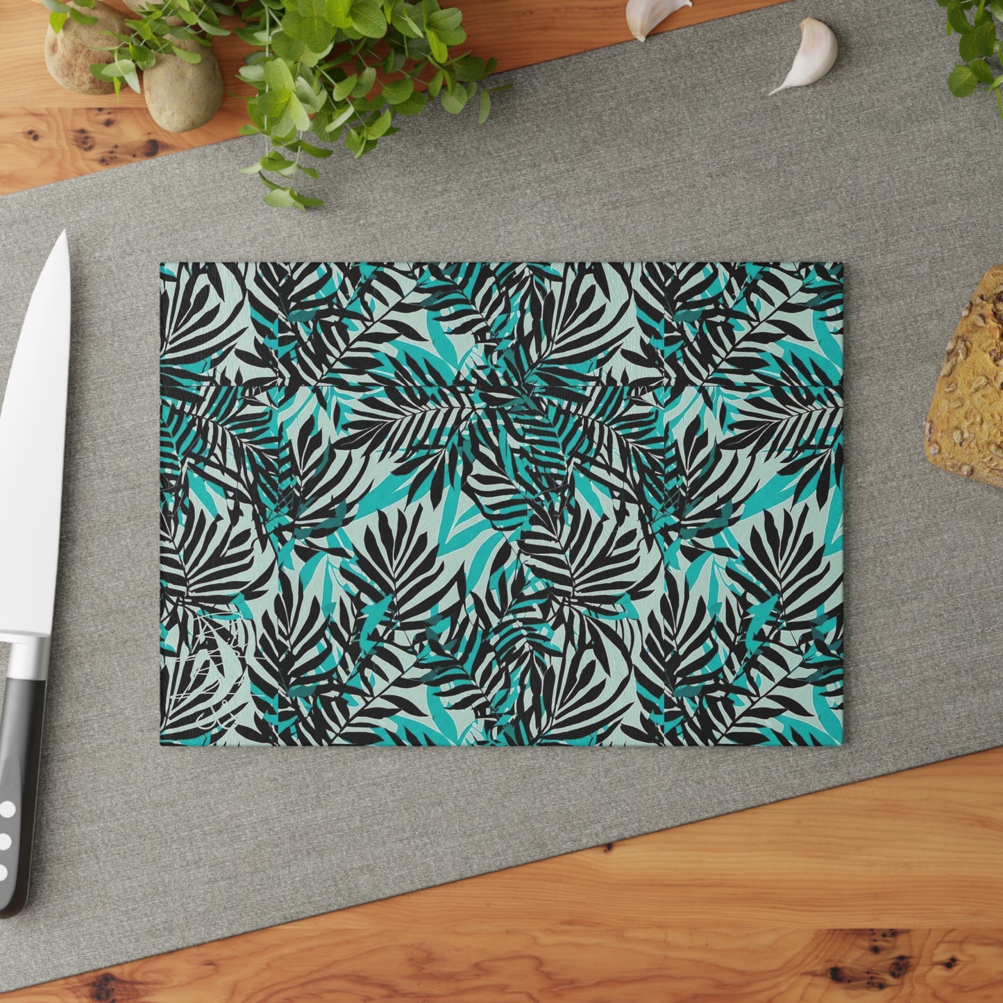 Floral Glass Cutting Board