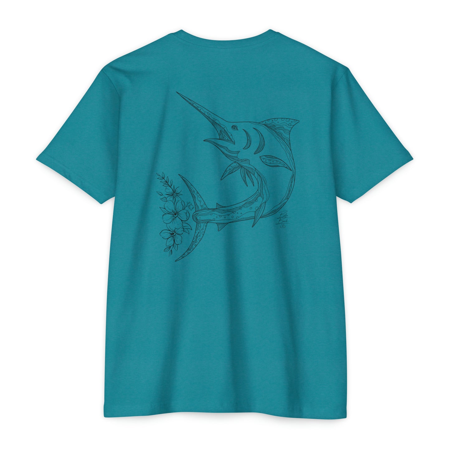 Floral Fin Marlin T-shirt