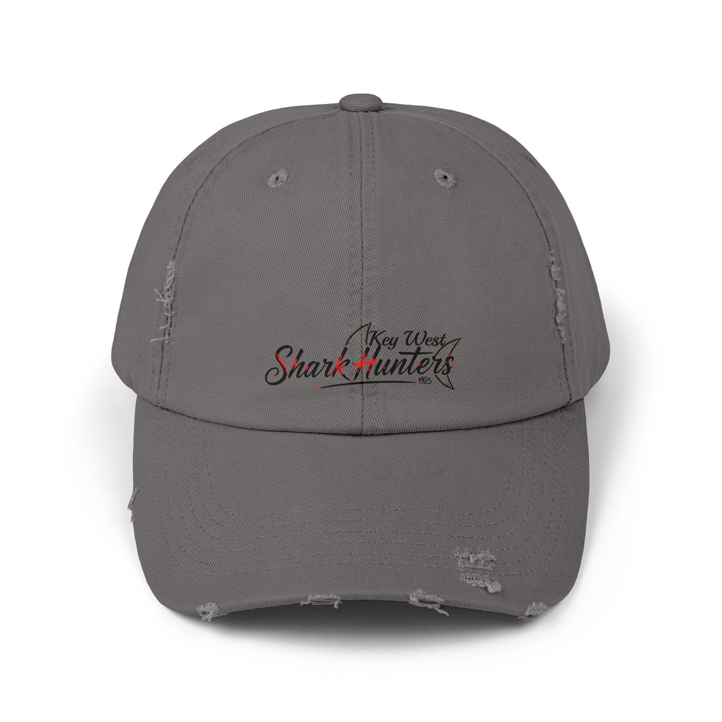 Key West Shark Hunters-Unisex Distressed Cap