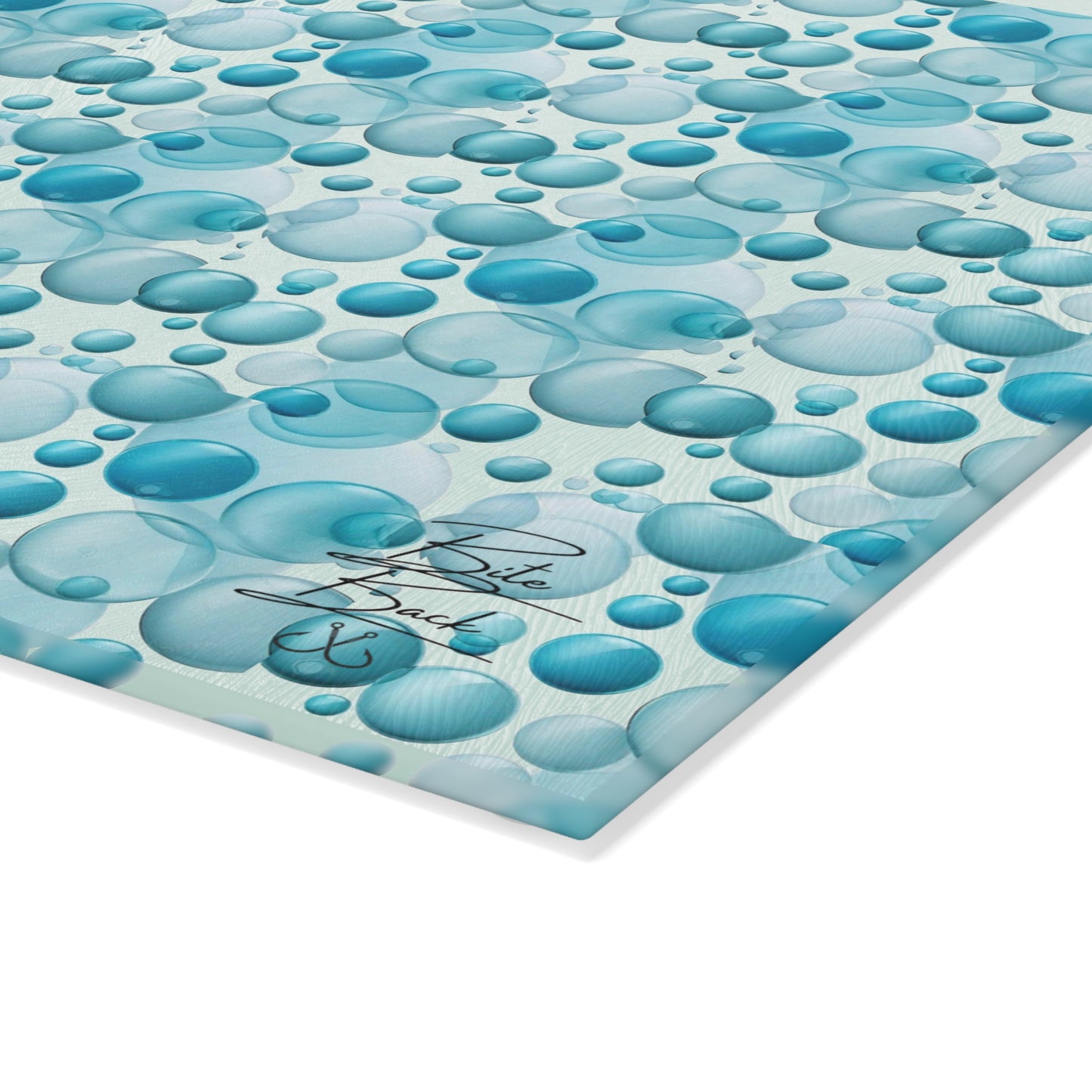 Bubbles Glass Cutting Board