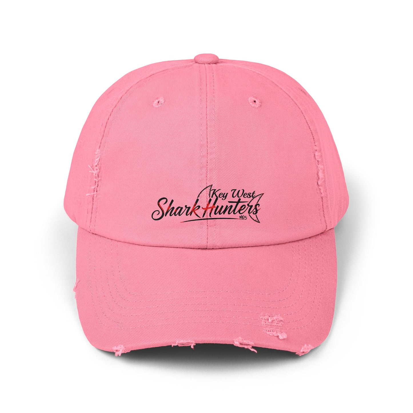 Key West Shark Hunters-Unisex Distressed Cap