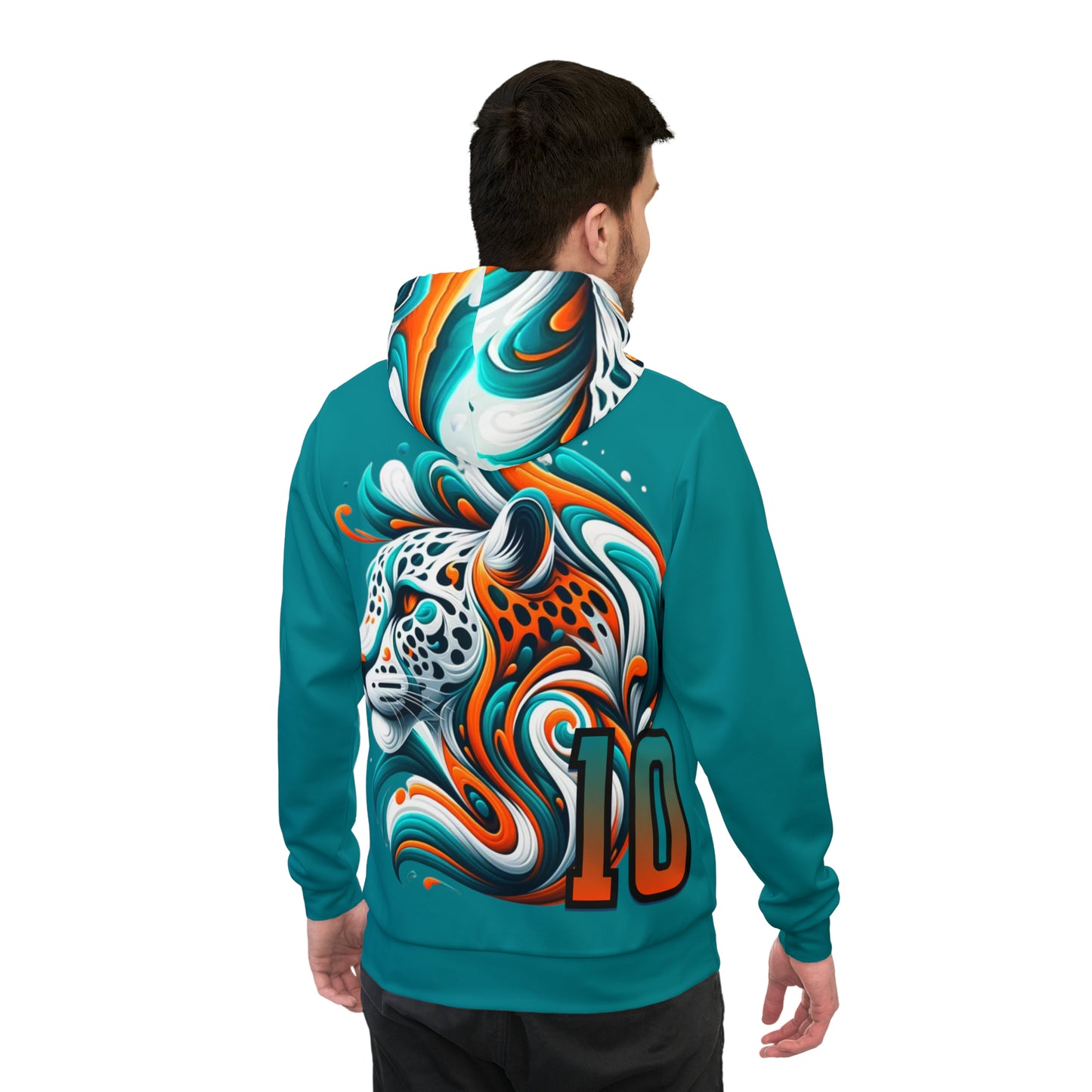 Miami Dolphins Cheetah #10 Hoodie