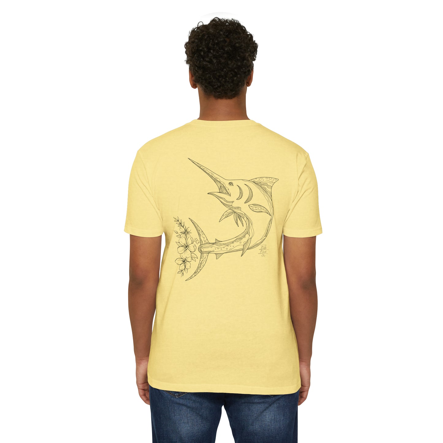 Floral Fin Marlin T-shirt