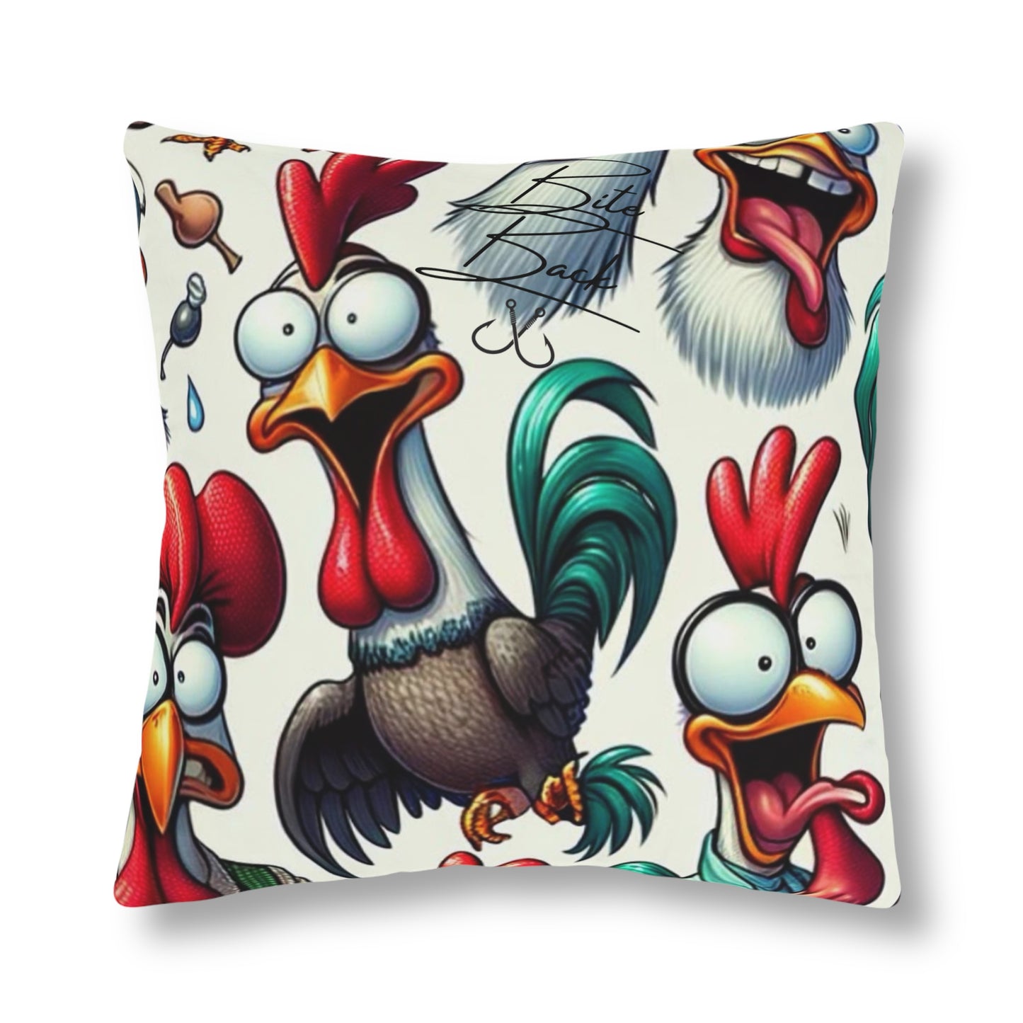 Crazy Roosters Waterproof Pillows