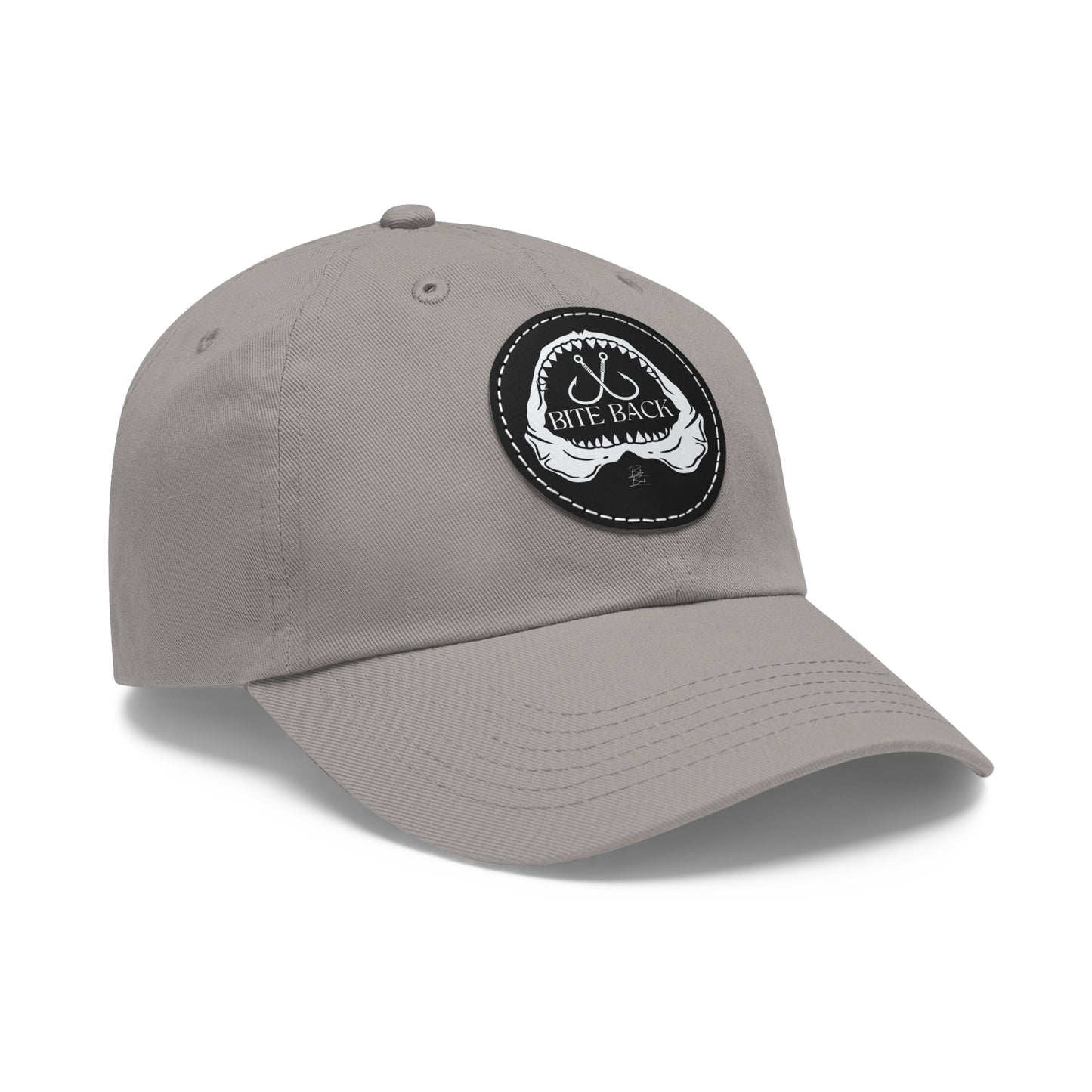 Shark Jaw Hat with Leather Patch (Round)