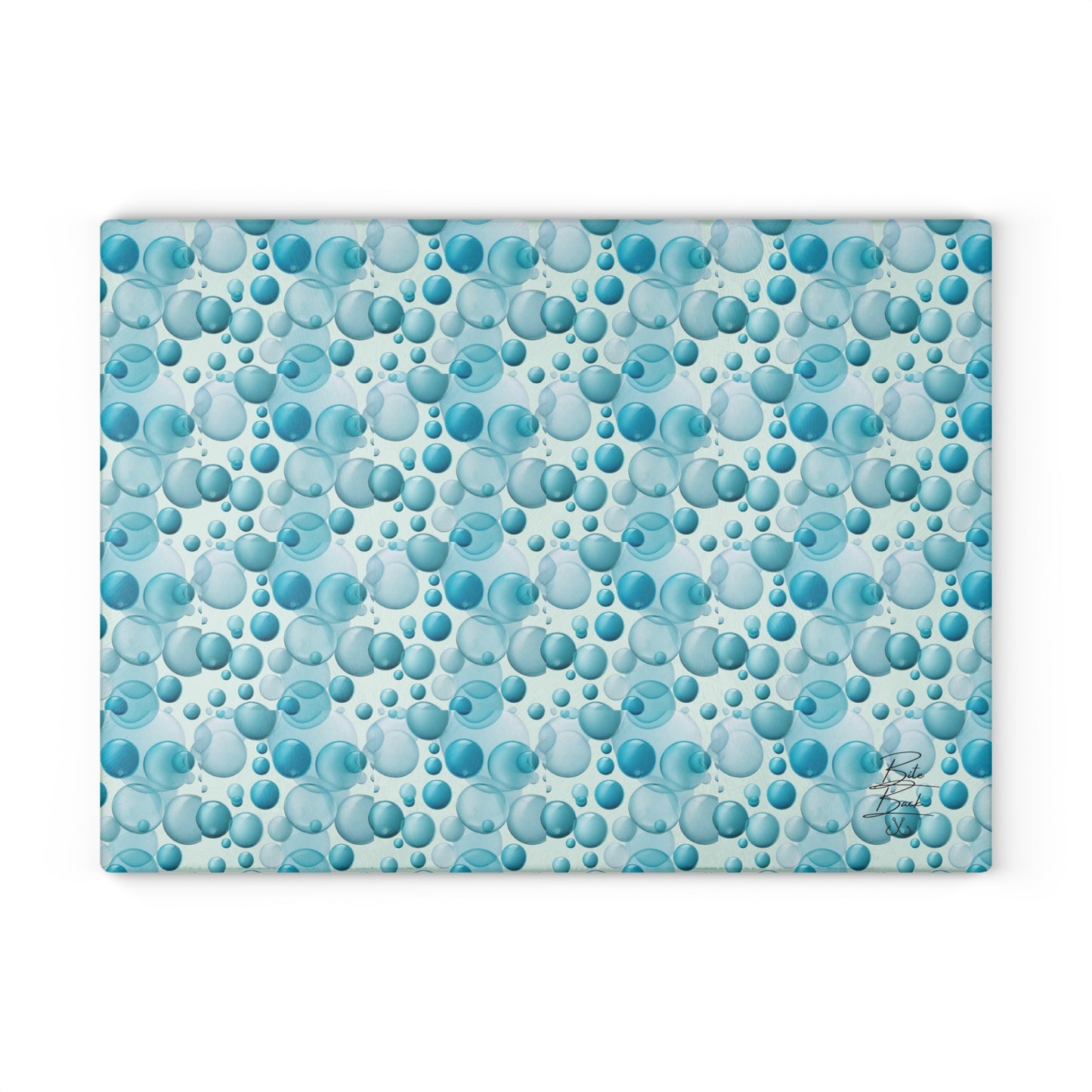 Bubbles Glass Cutting Board