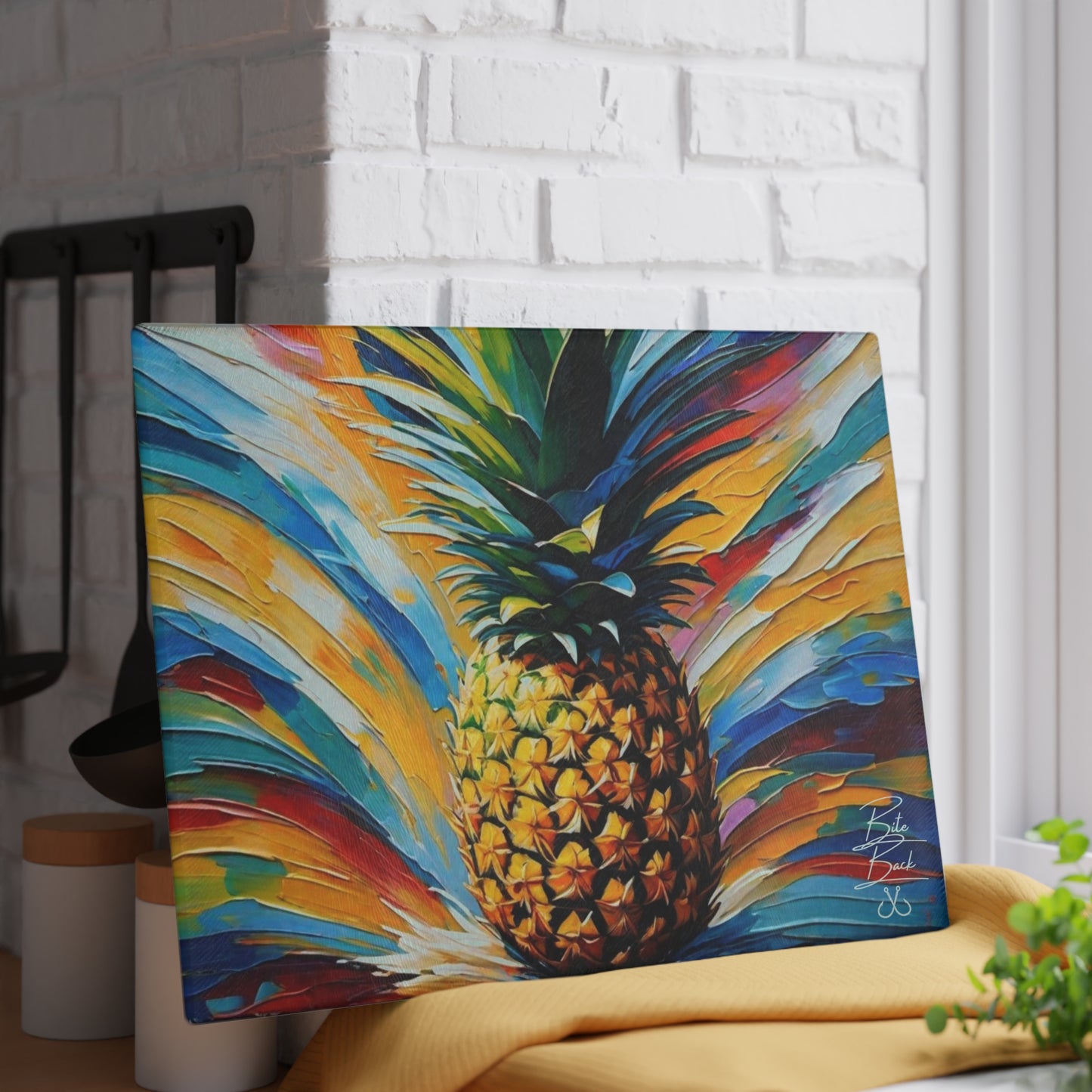 Pineapple Glass Cutting Board