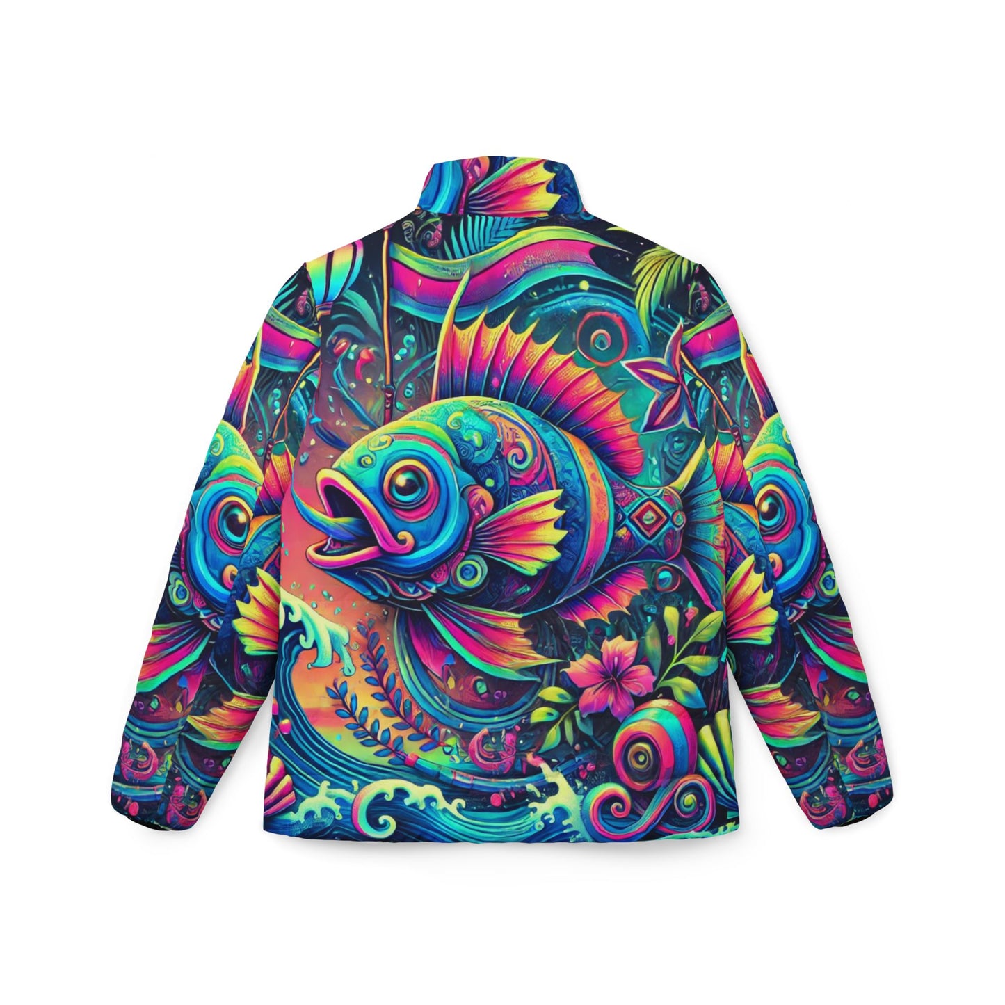 Neon Fish Women’s Puffer Jacket