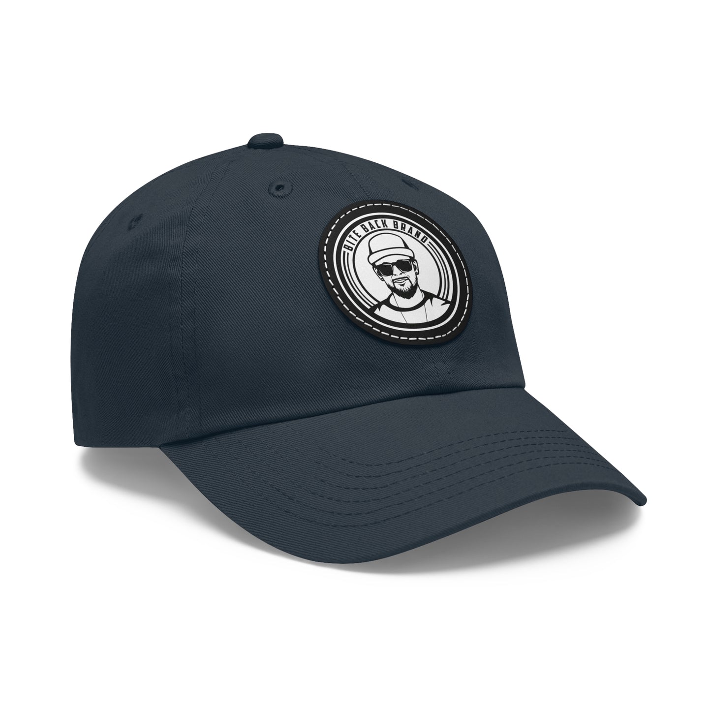 Captain Brandon Hat with Leather Patch (Round)