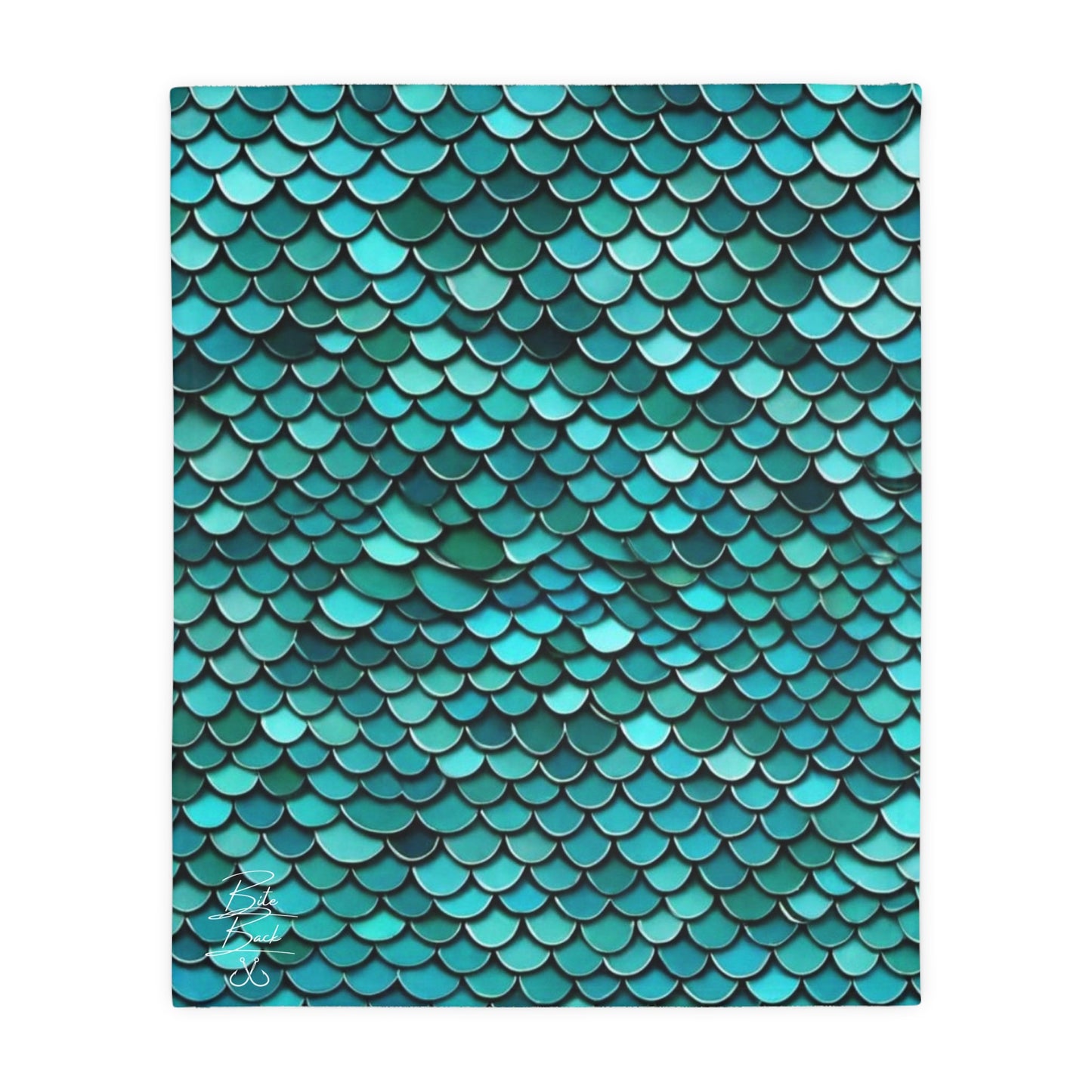 Scales Velveteen Minky Blanket (Two-sided print)