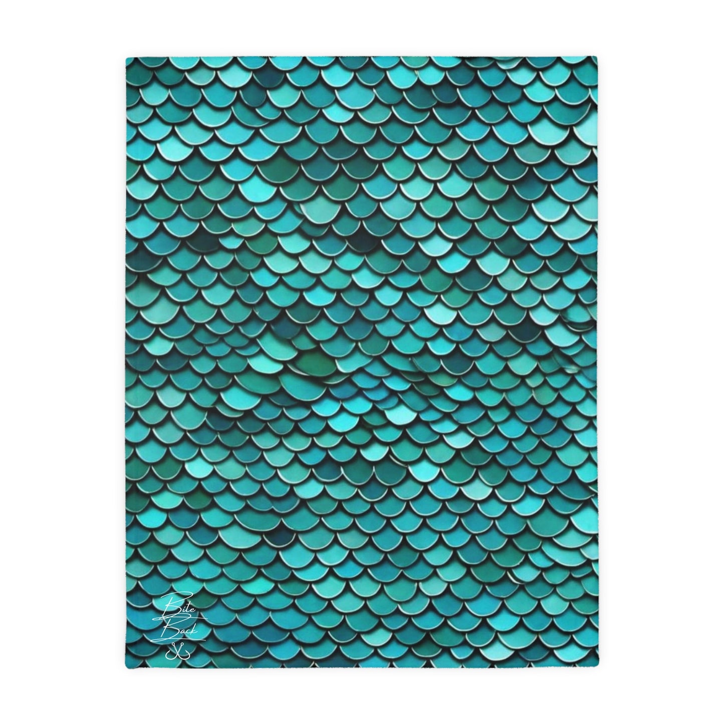 Scales Velveteen Minky Blanket (Two-sided print)