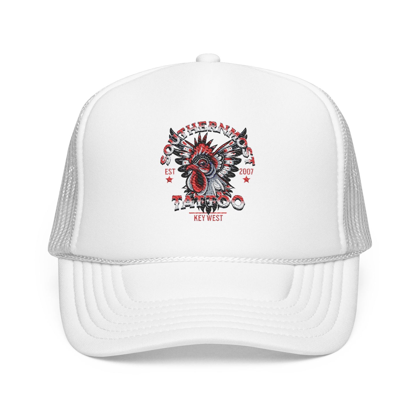 Embroidered Foam Trucker Hat, Custom Cap, Casual Style, Perfect Gift for Him/Her, Beachwear, Festival Accessory, Birthday Present