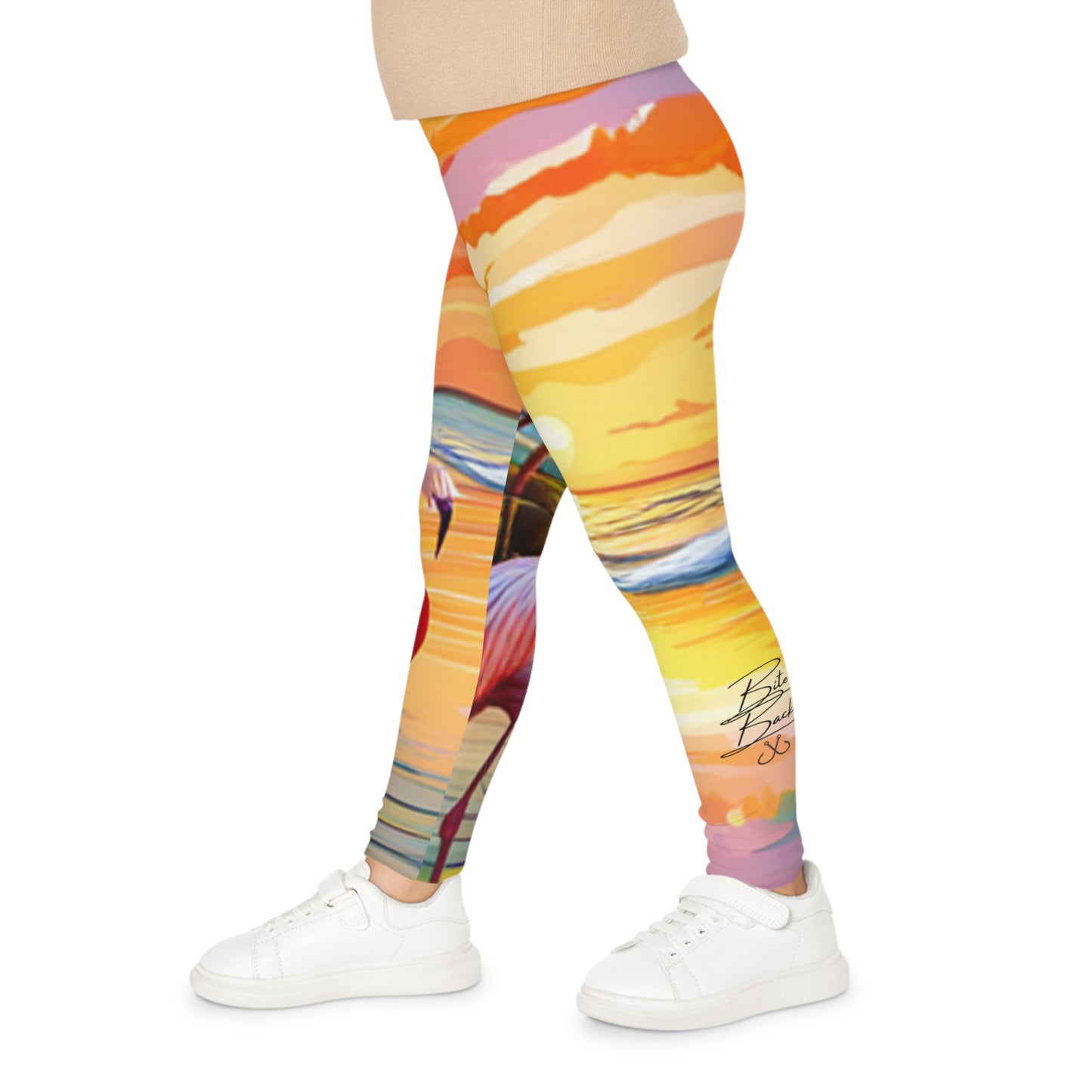 Flamingos at Dawn Kids Leggings