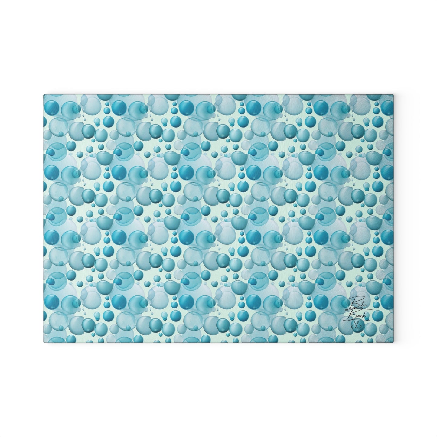 Bubbles Glass Cutting Board