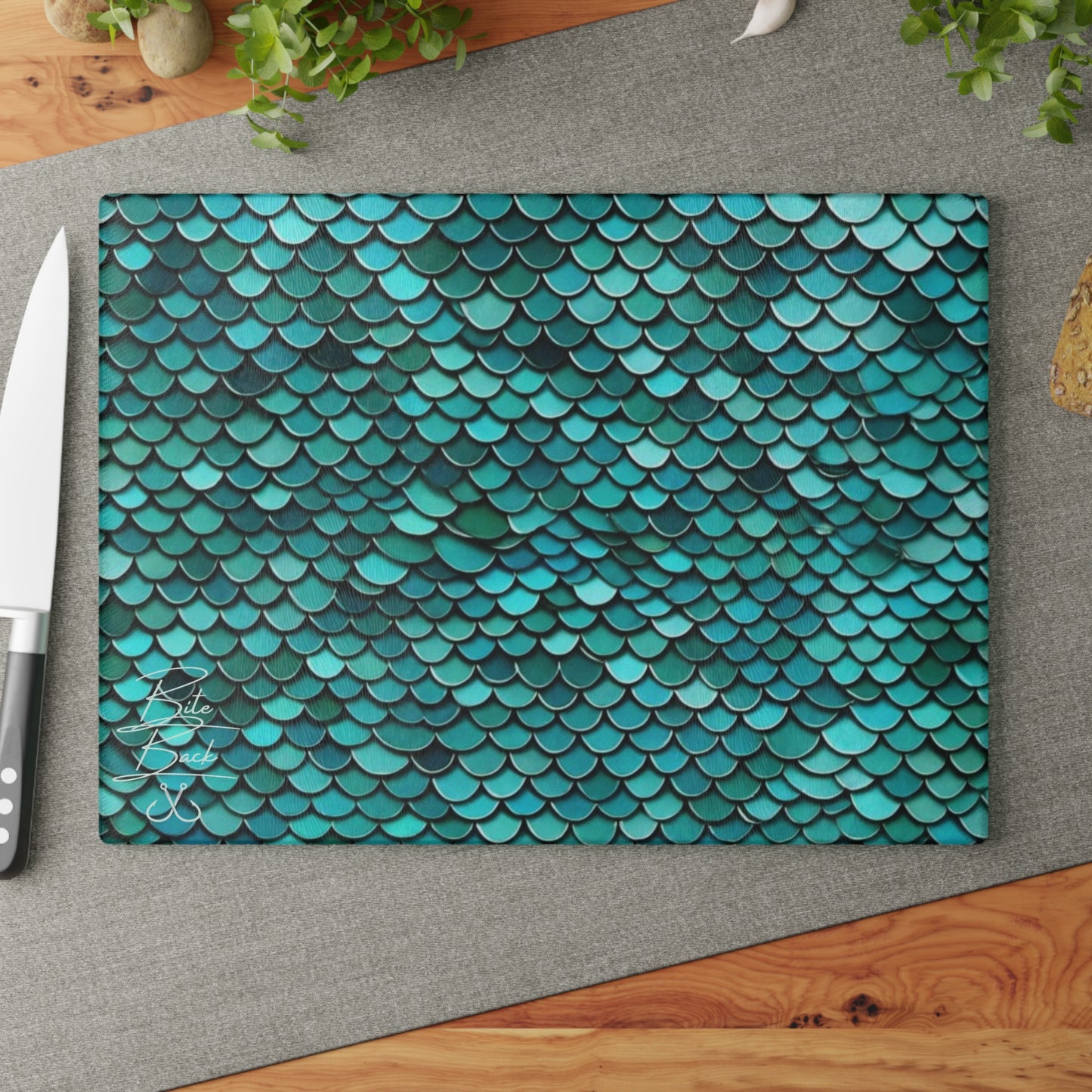 Scales Glass Cutting Board