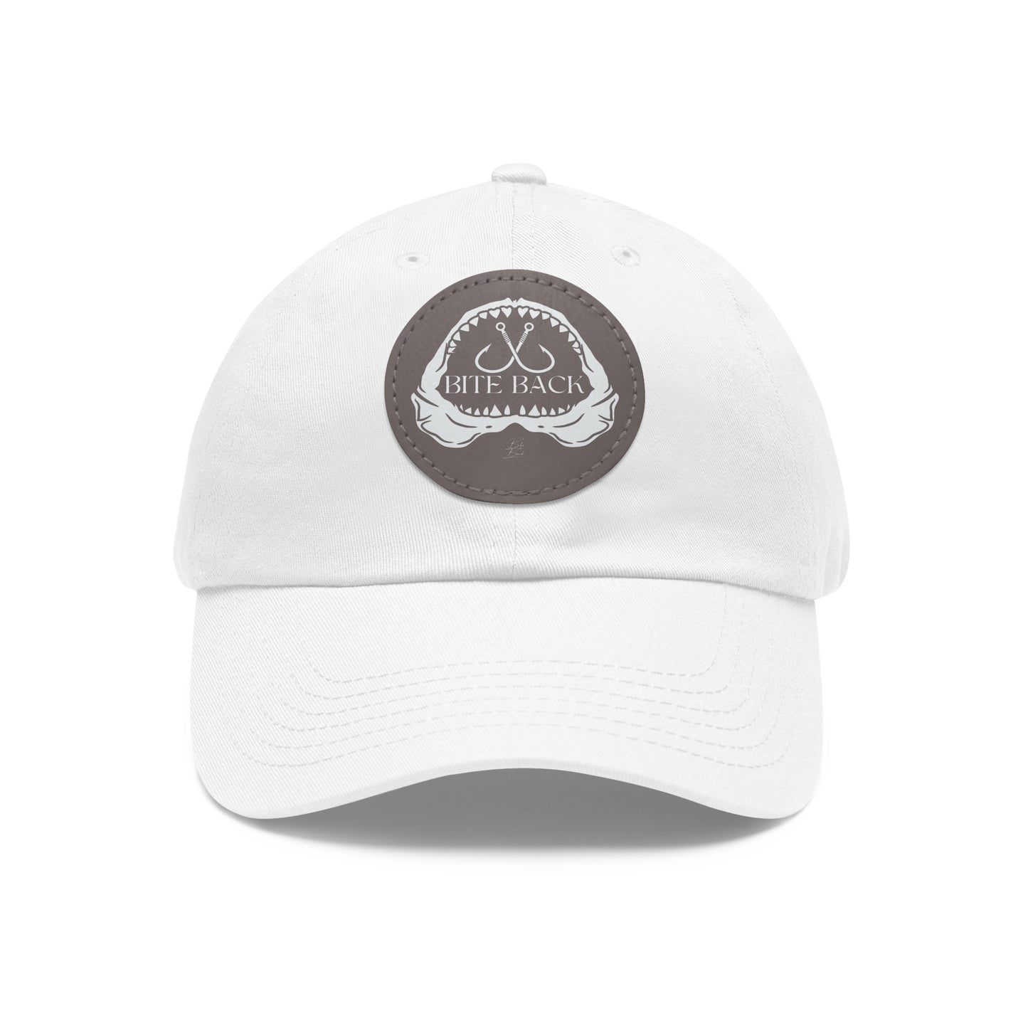 Shark Jaw Hat with Leather Patch (Round)