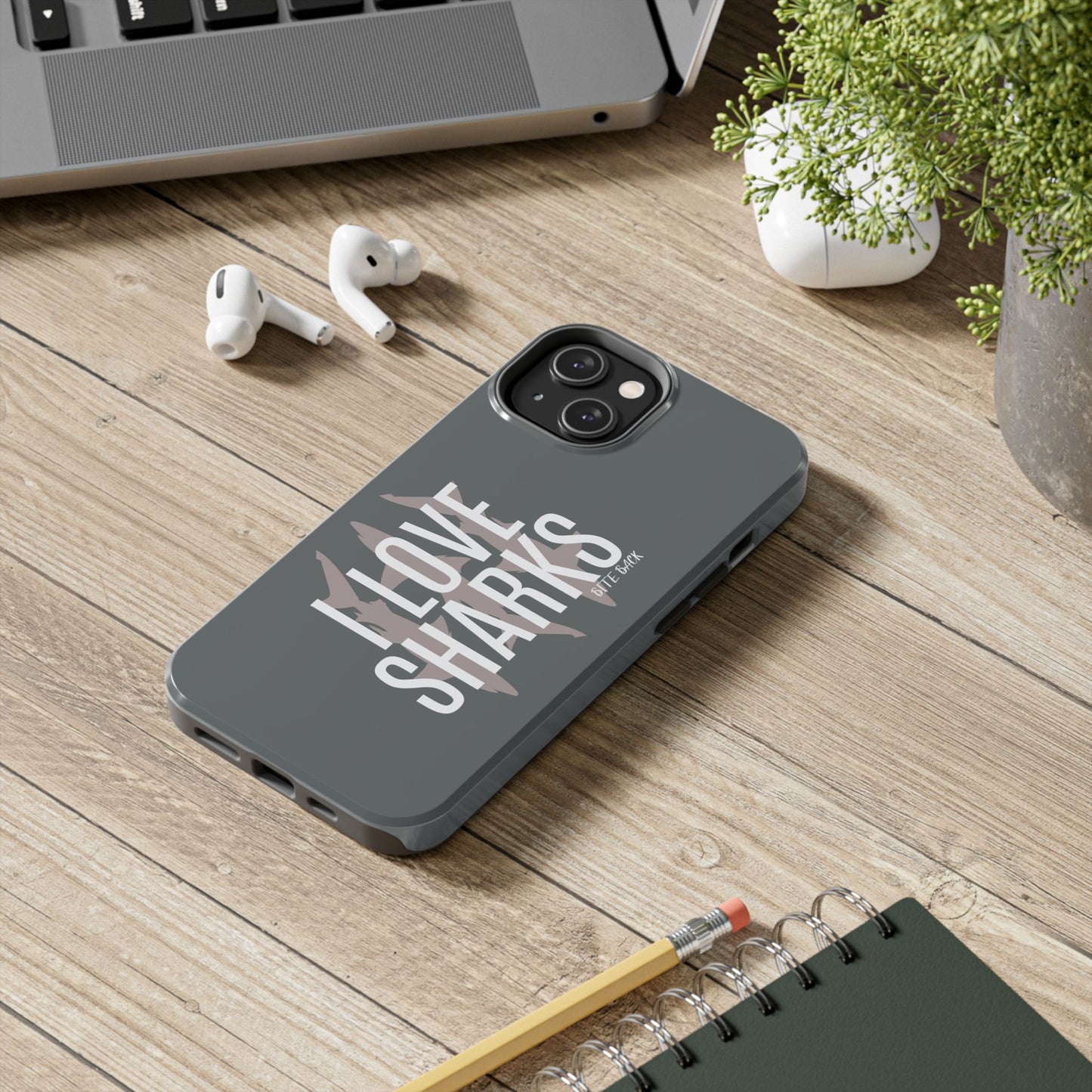 Shark Lover Tough Phone Case, Protective Cover, Gift for Ocean Lovers, Shark Week Celebration, Cute Wildlife Accessory