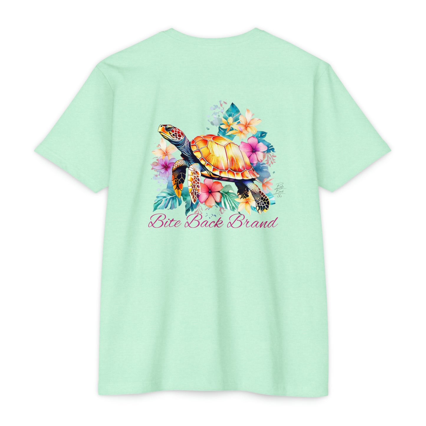 Tropical Bloom Turtle T-shirt
