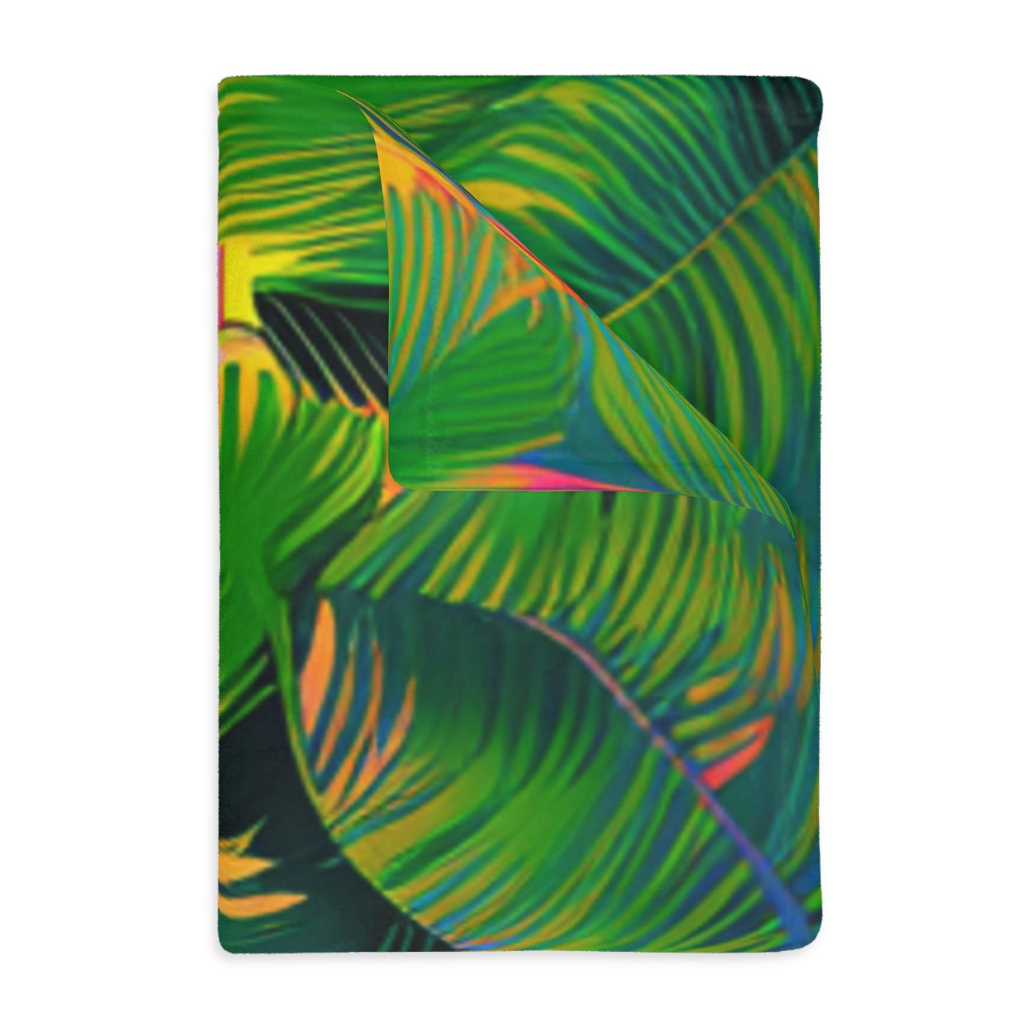 Flamingos Velveteen Minky Blanket (Two-sided print)