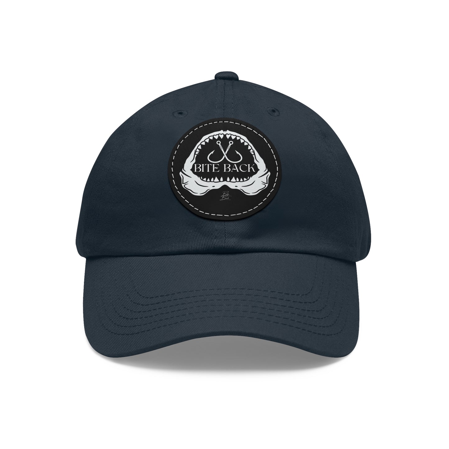 Shark Jaw Hat with Leather Patch (Round)