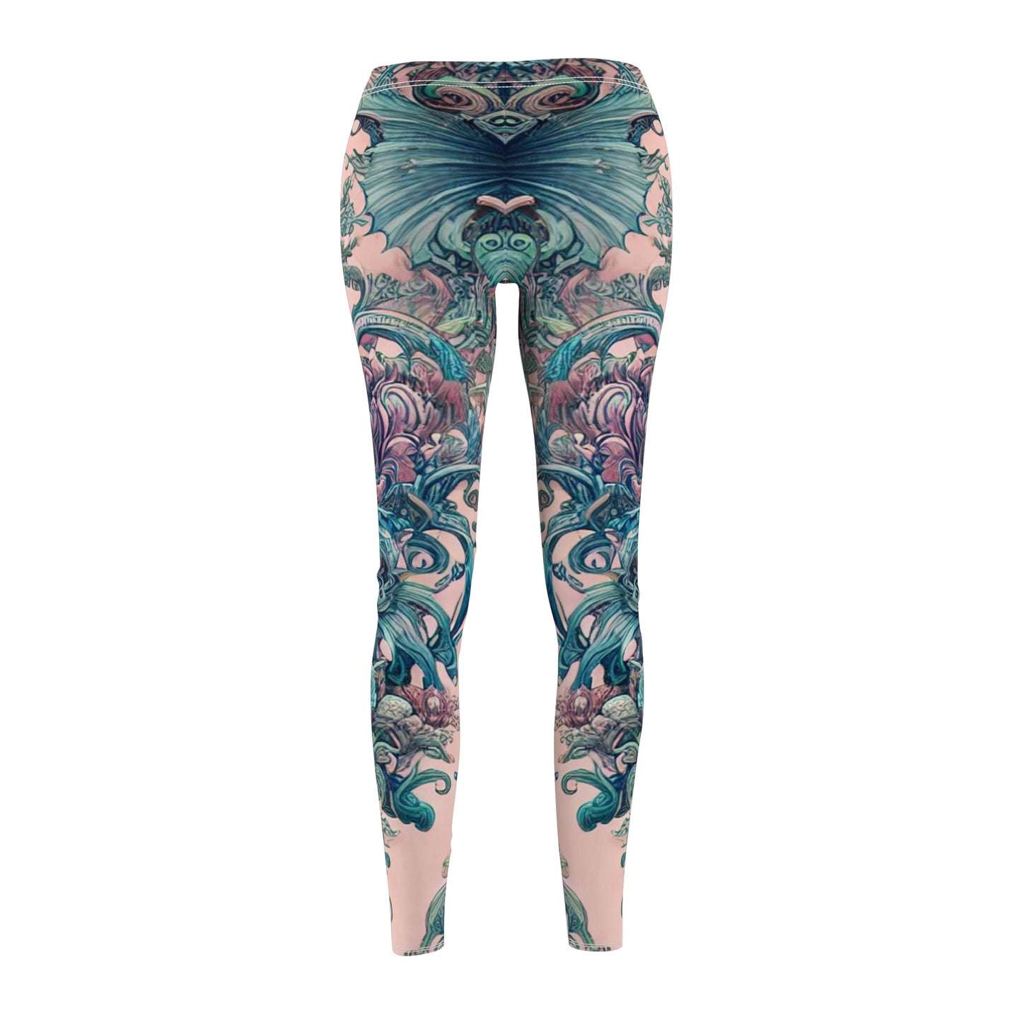 Stylish Women's Casual Leggings with Vibrant Fish Design