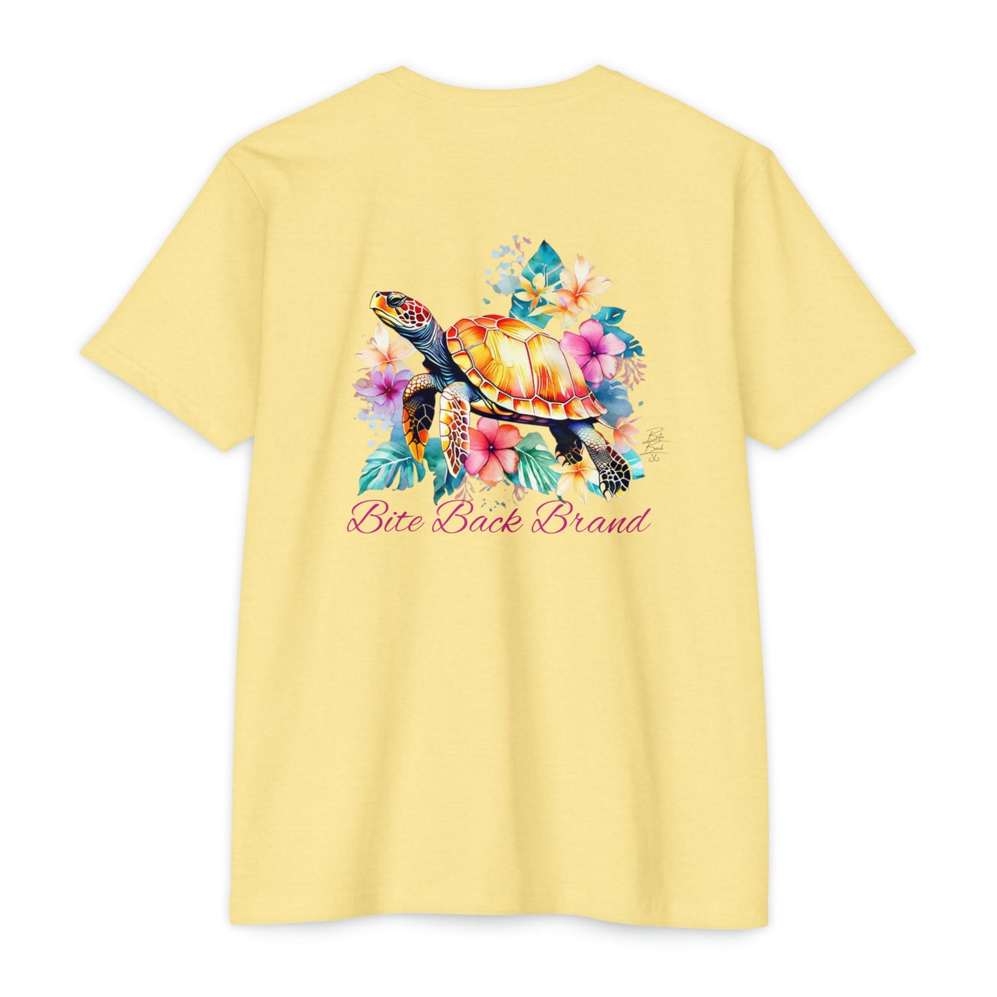 Tropical Bloom Turtle T-shirt