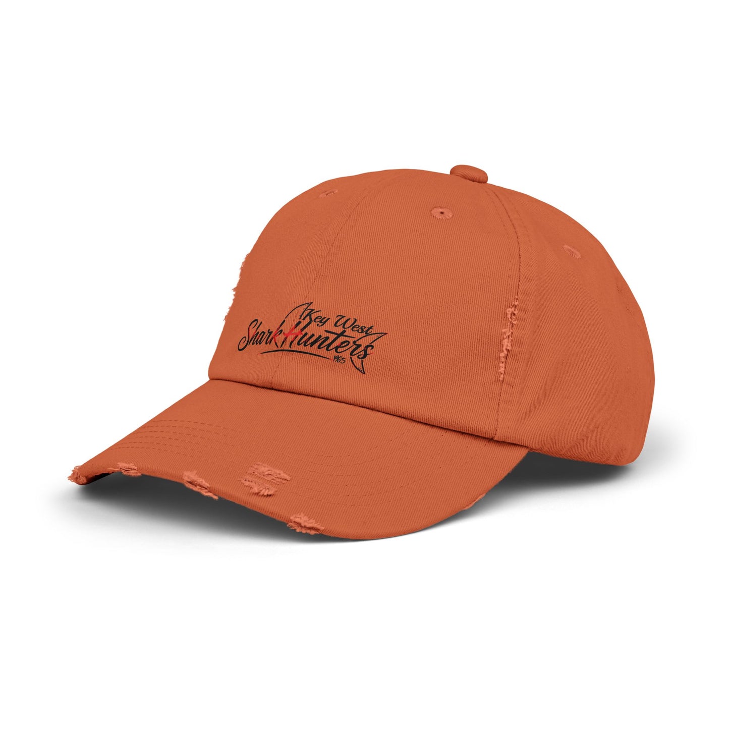 Key West Shark Hunters-Unisex Distressed Cap