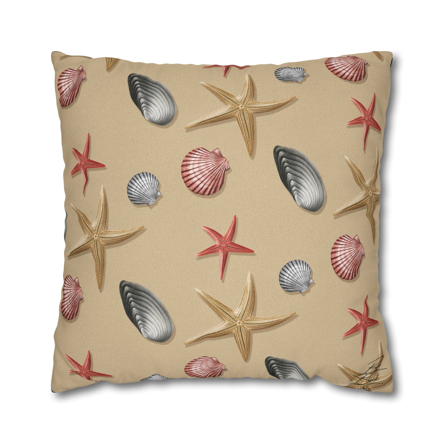 Sea Shells by the Sea Shore Canvas Pillowcase