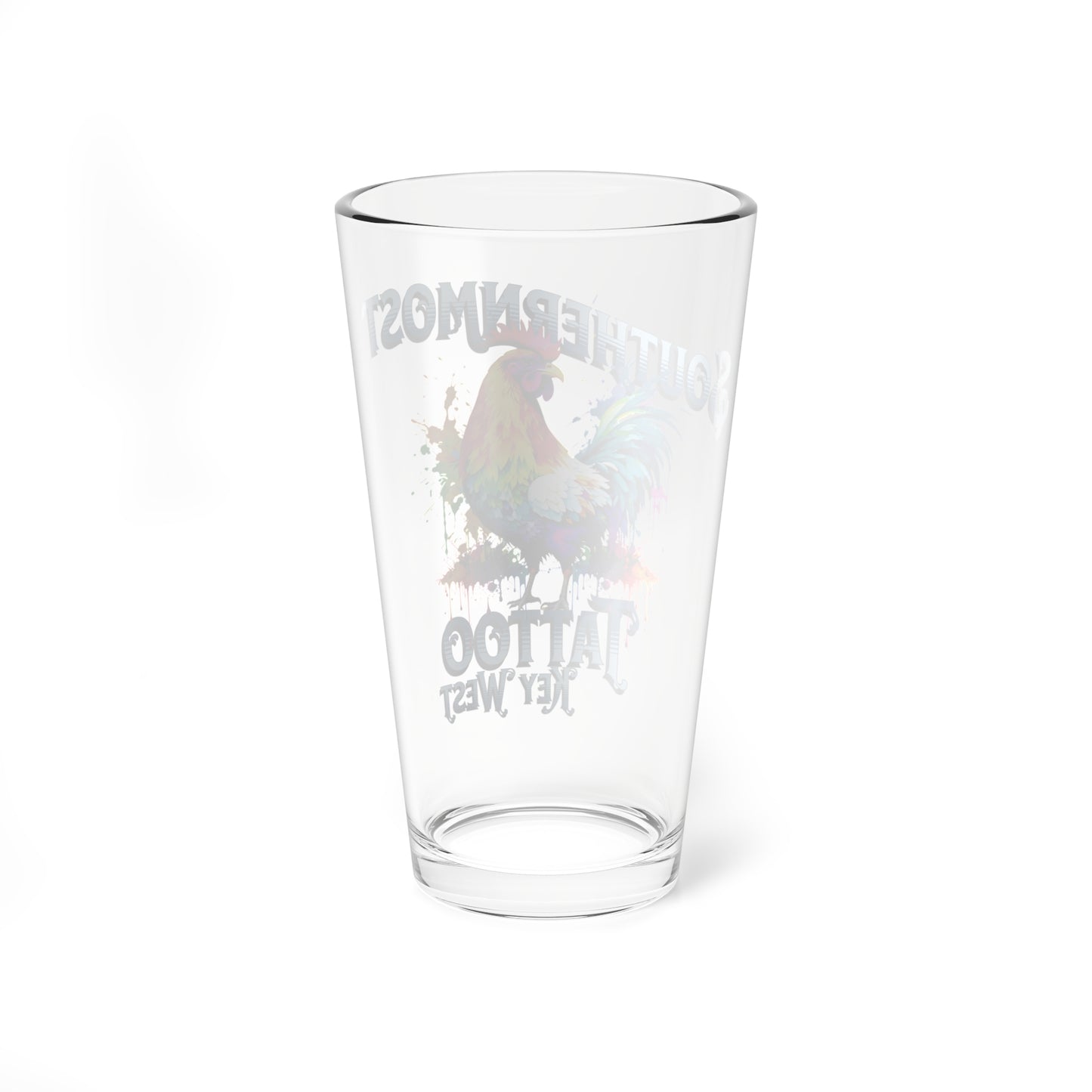 Southernmost Tattoo Souvenir Glass 16oz.