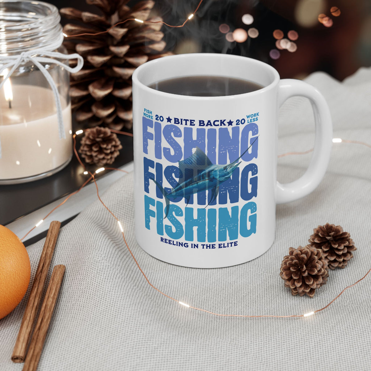FISHING FISHING FISHING Ceramic Mug 11oz