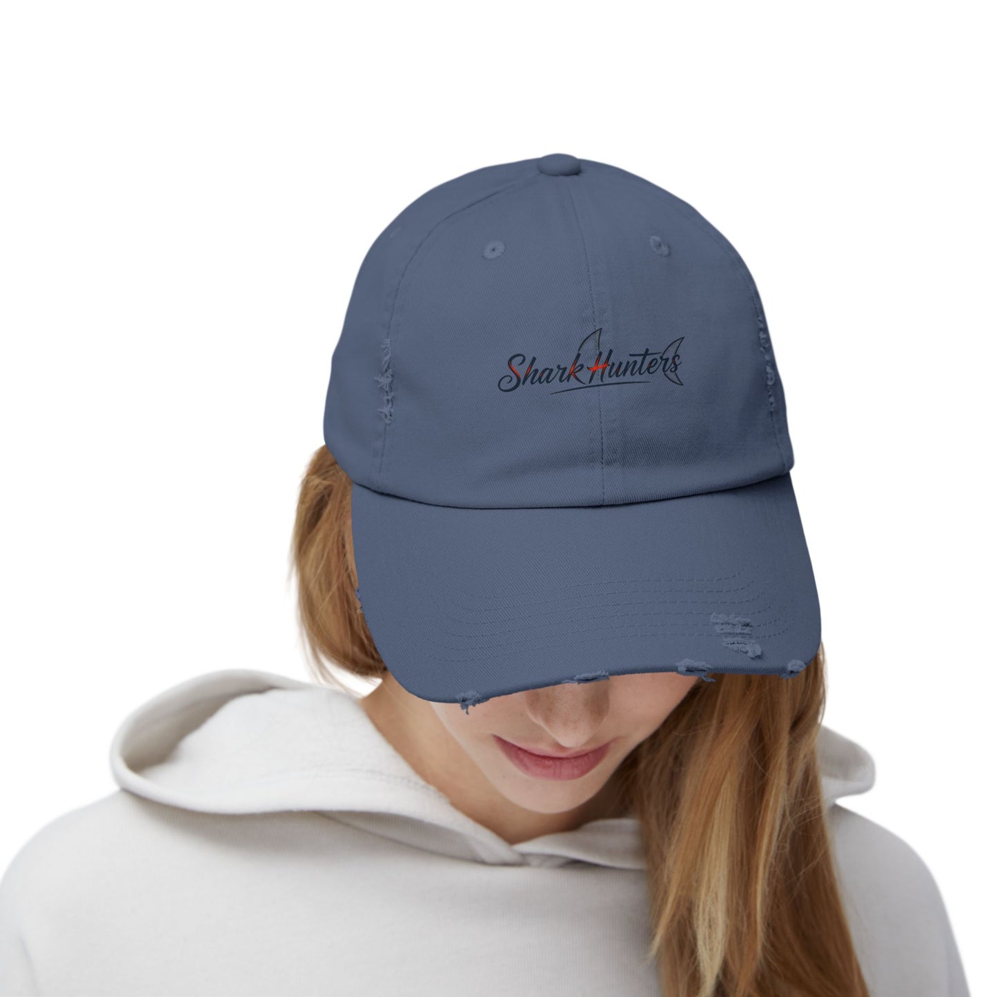 Shark Hunters Distressed Hat