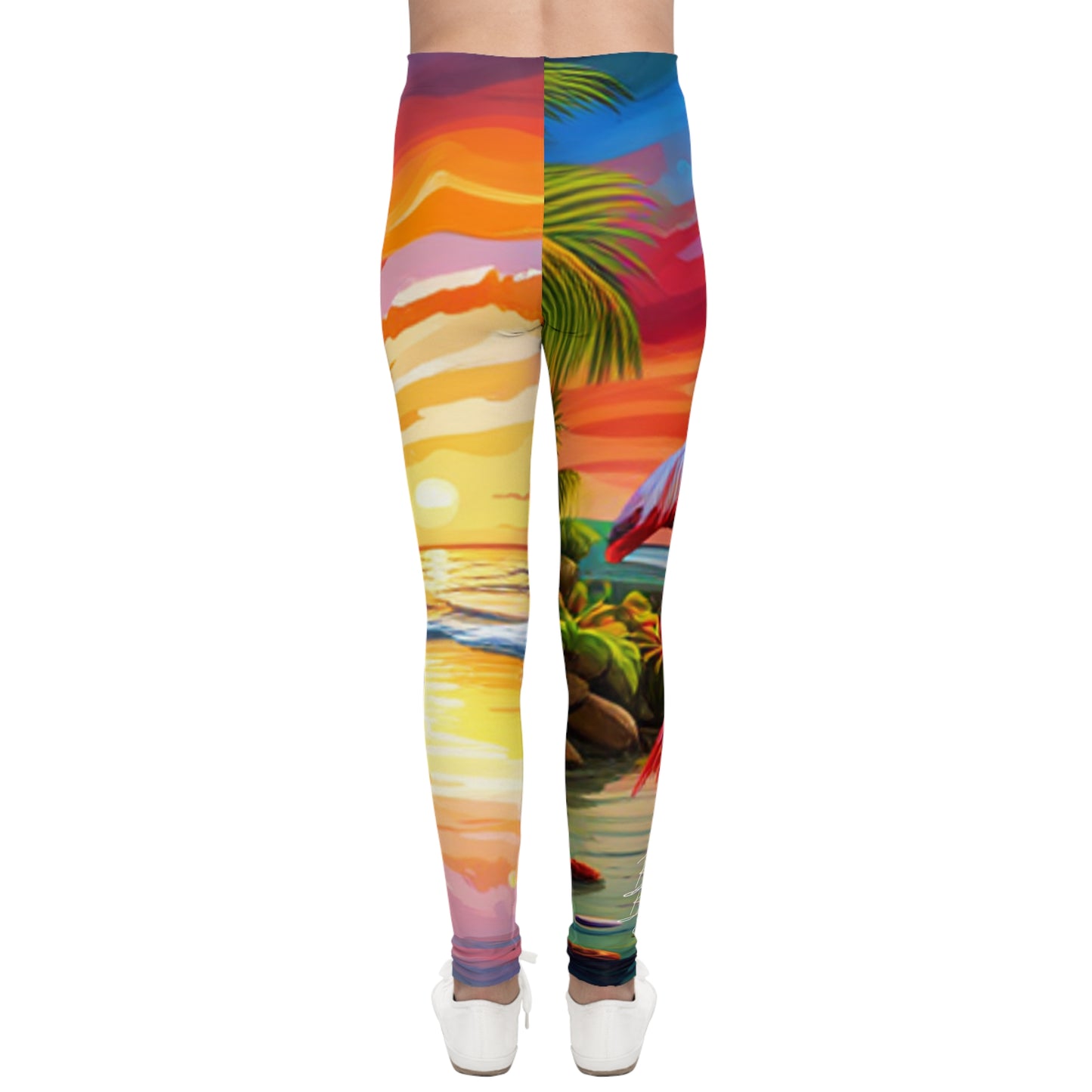 Flamingos at Dawn Youth Leggings