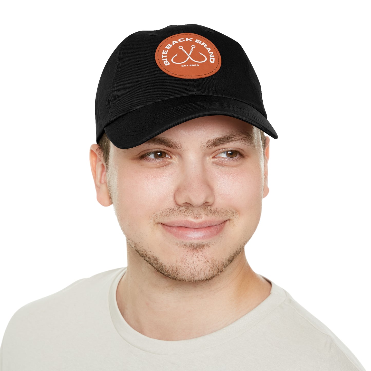 Hooks Hat with Leather Patch (Round)