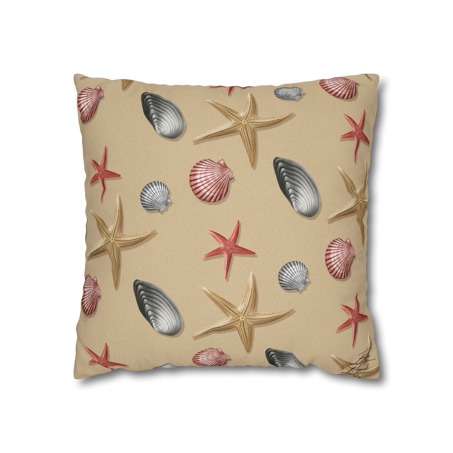 Sea Shells by the Sea Shore Canvas Pillowcase