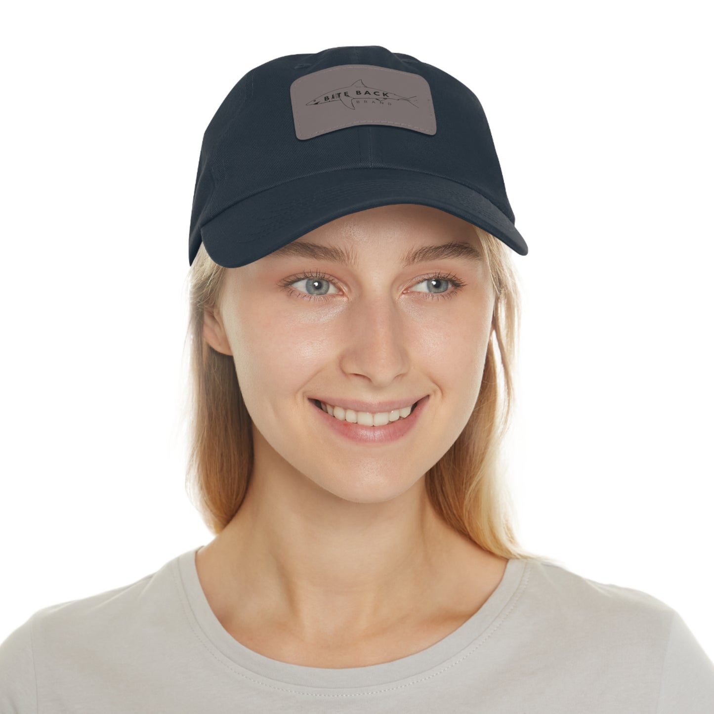 Shark Hat with Leather Patch (Rectangle)