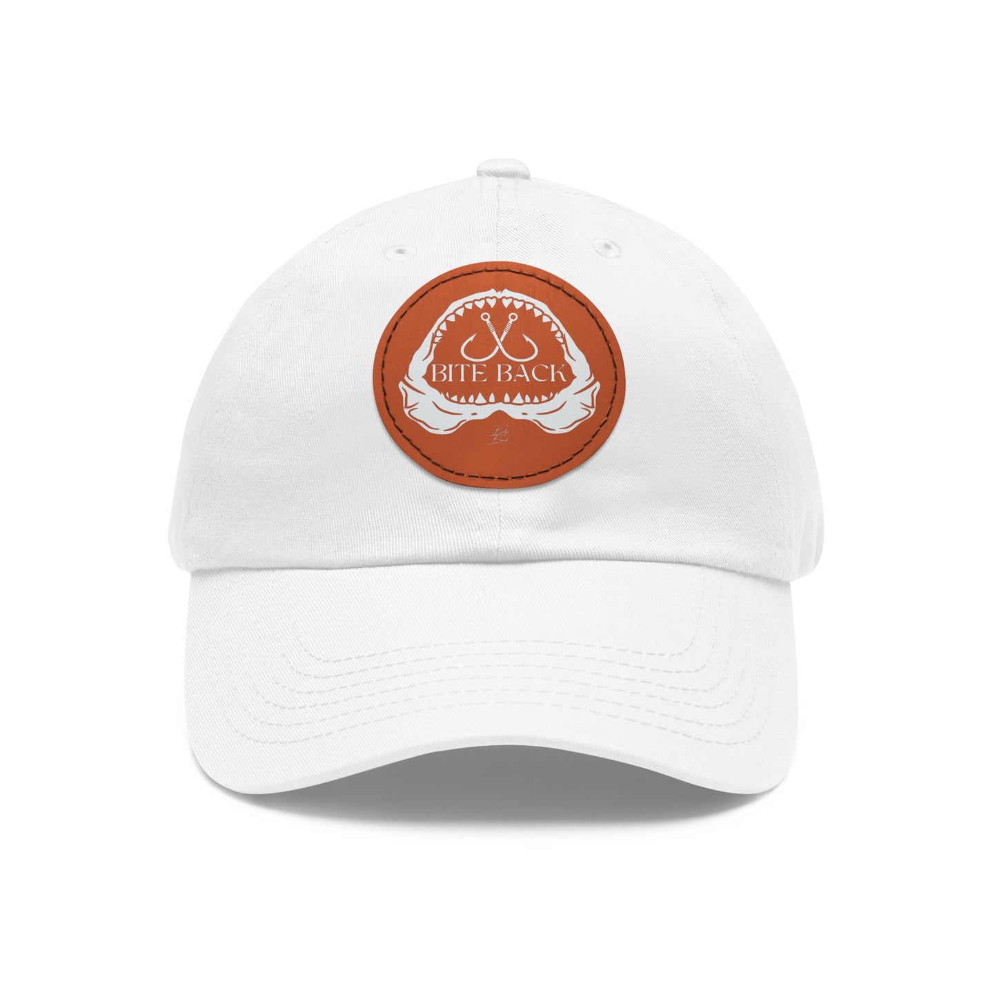 Shark Jaw Hat with Leather Patch (Round)