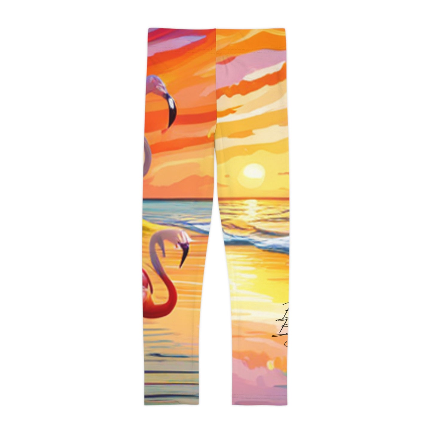 Flamingos at Dawn Kids Leggings